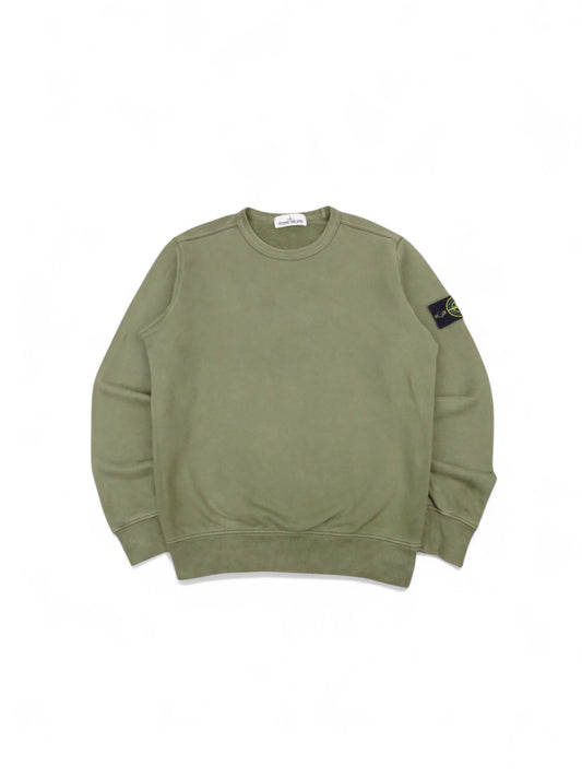 Pull Stone Island Col Rond Sweat Crewneck Kaki S Homme