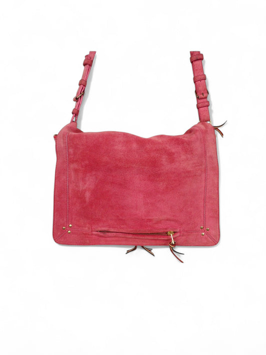 Sac Jérôme Dreyfuss "Albert" Rose Daim Femme Bandoulière