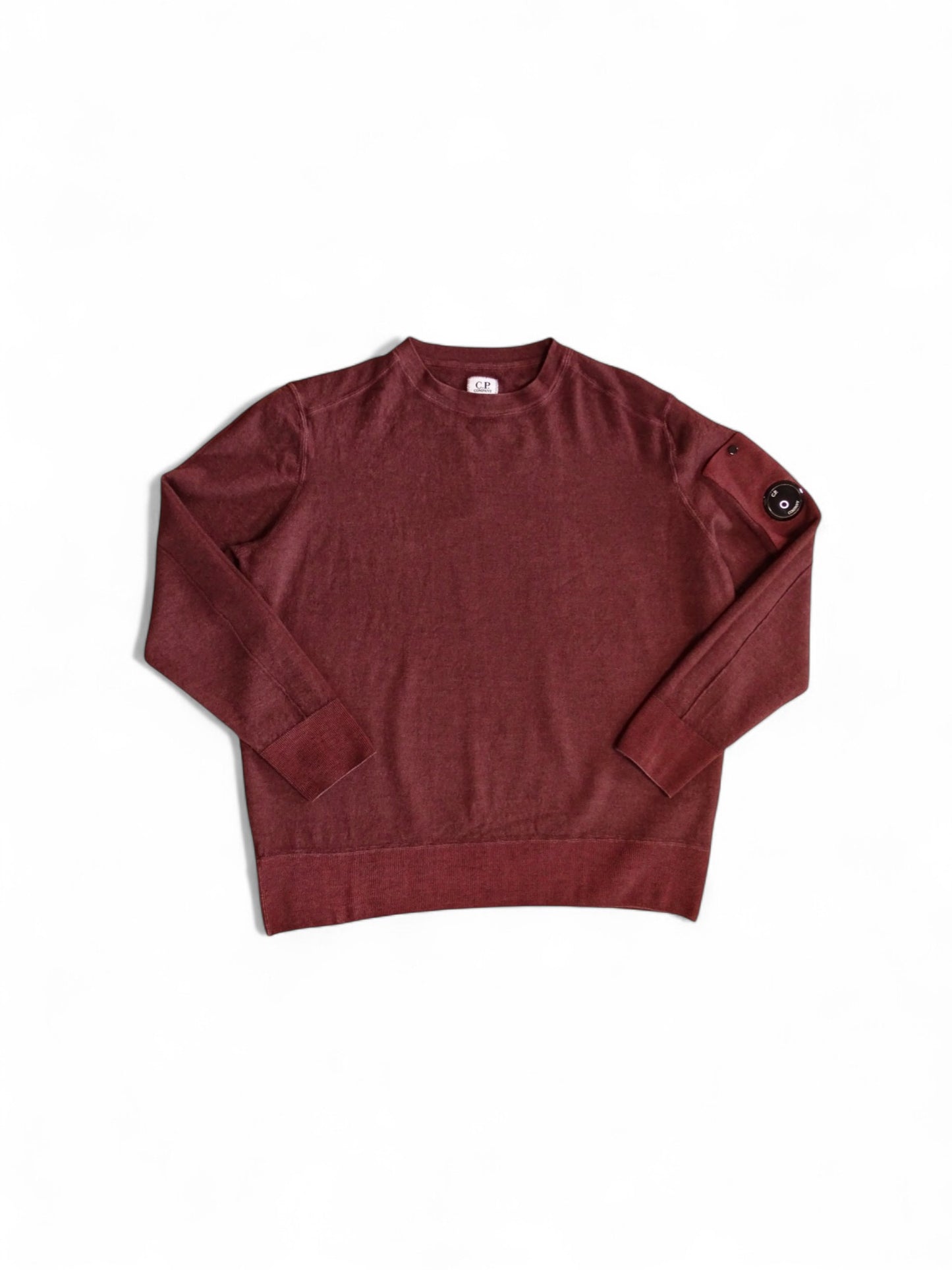 Pull C.P. Company Merino Bordeaux Laine XS Homme