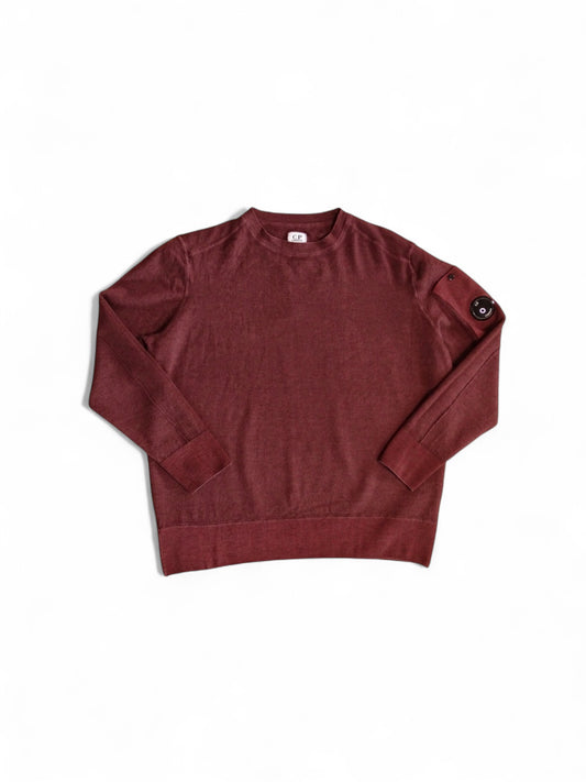 Pull C.P. Company Merino Bordeaux Laine XS Homme