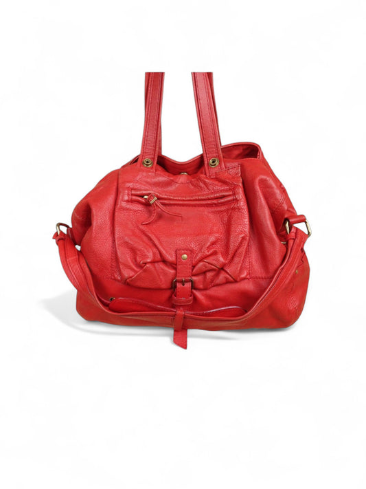 Sac Jérôme Dreyfuss Billy Rouge Corail Cuir