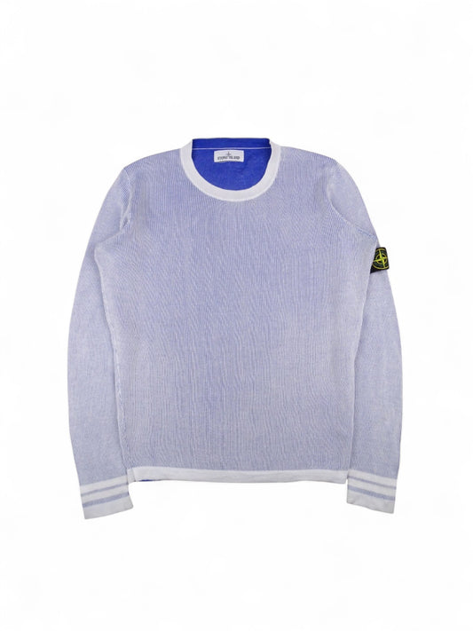 Pull Stone Island Blanc M Homme 100% Coton