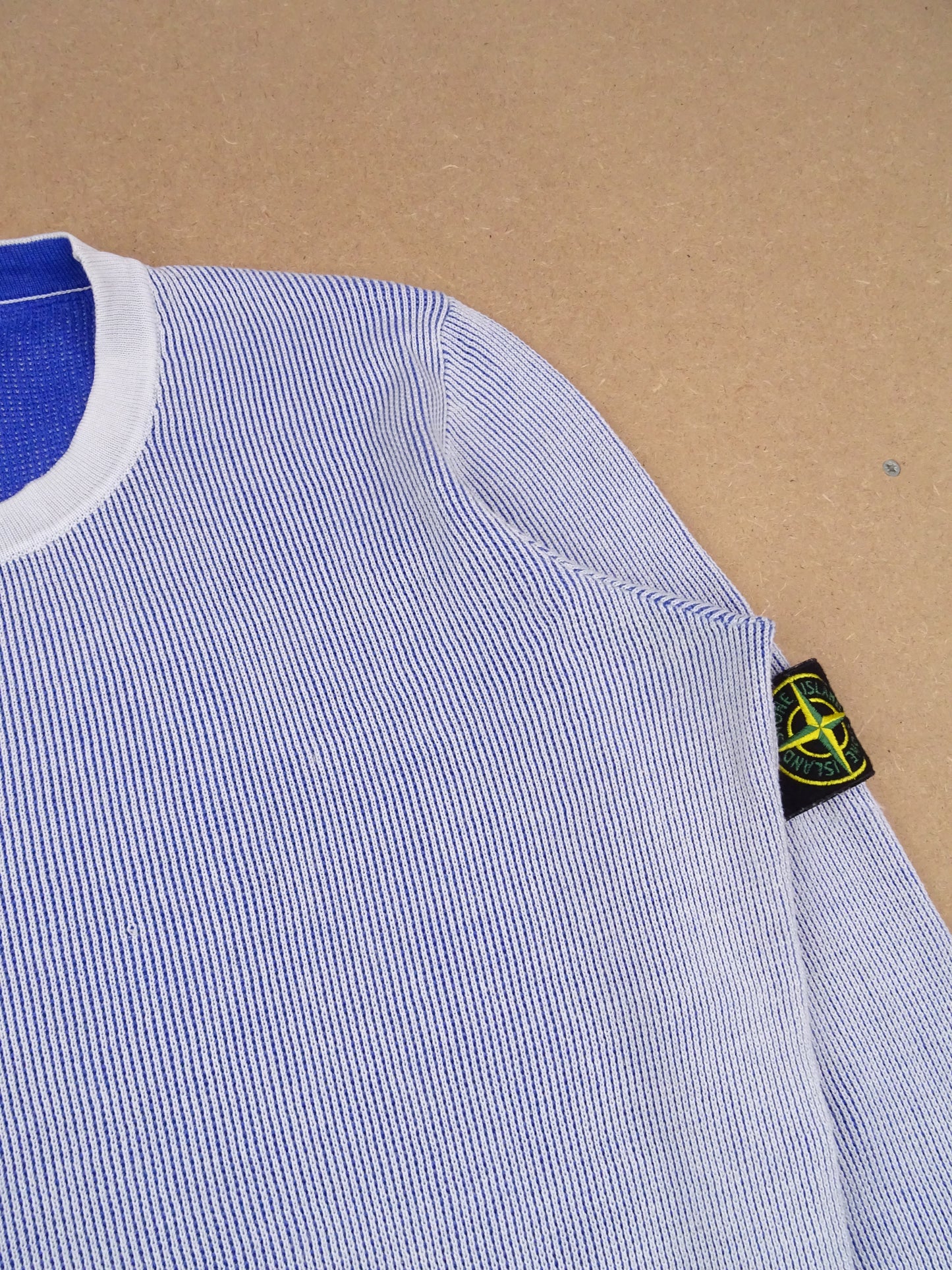 Pull Stone Island Blanc M Homme 100% Coton