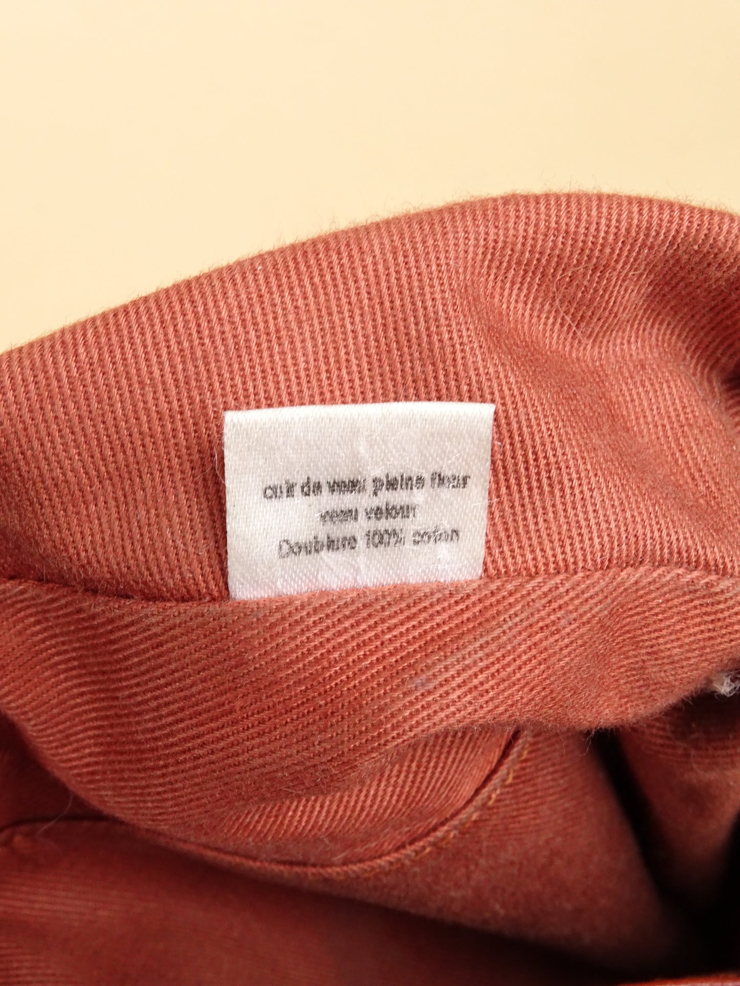 Polène Sac "Numéro Un Mini" Bandoulière Terracotta Cuir Daim