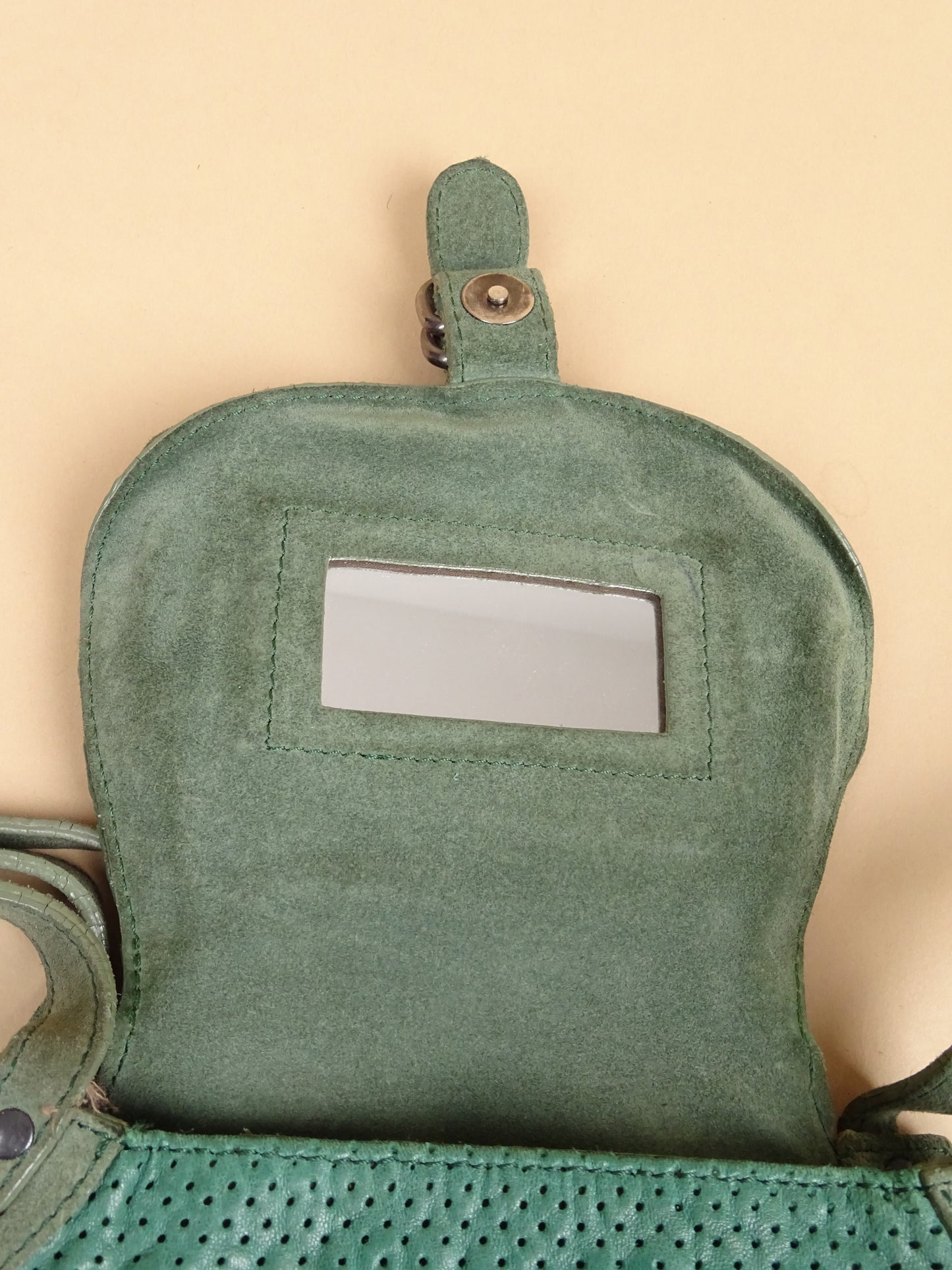 Sac Jérôme Dreyfuss Twee Mini Vert Foncé Cuir