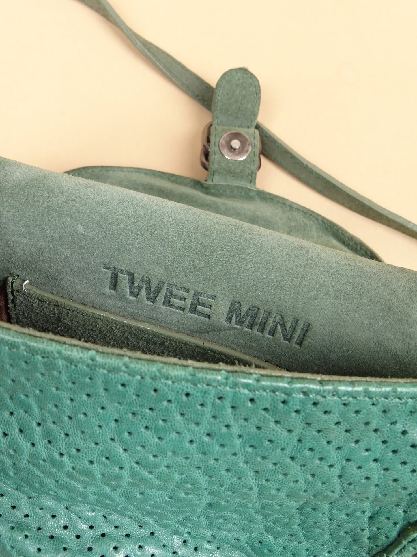 Sac Jérôme Dreyfuss Twee Mini Vert Foncé Cuir