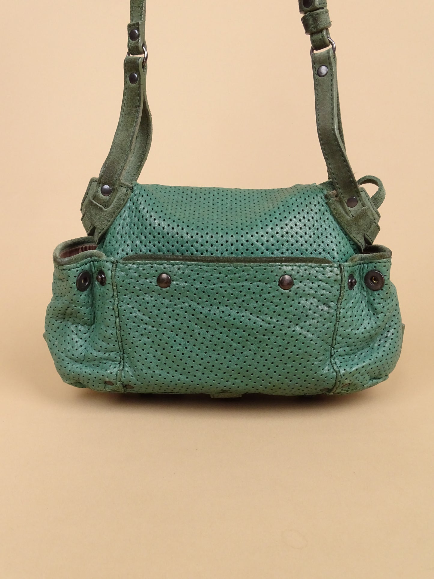 Sac Jérôme Dreyfuss Twee Mini Vert Foncé Cuir
