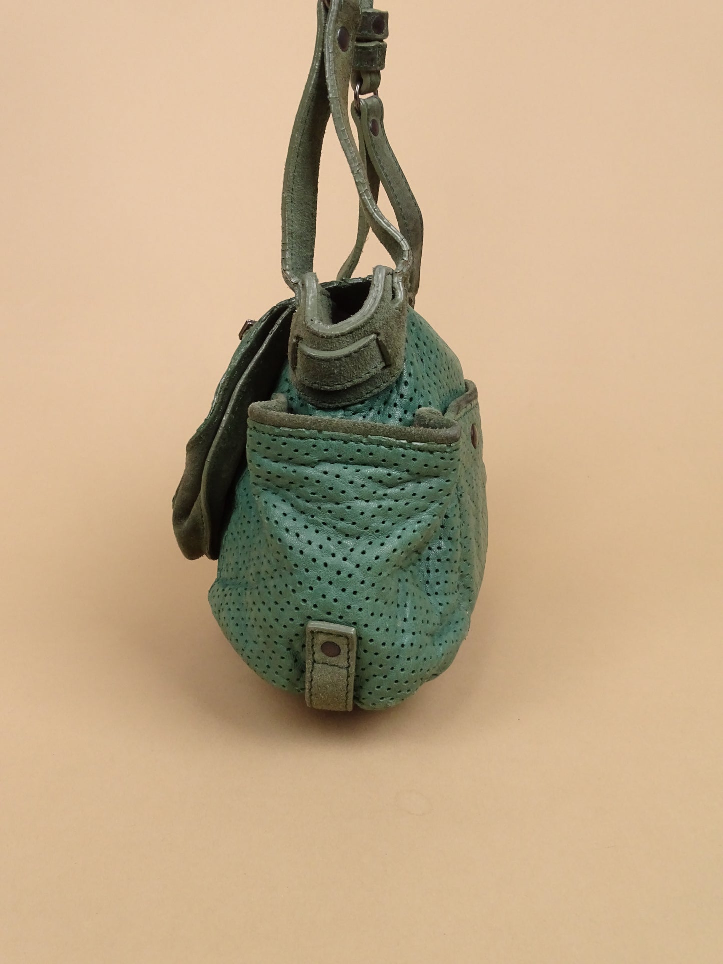 Sac Jérôme Dreyfuss Twee Mini Vert Foncé Cuir