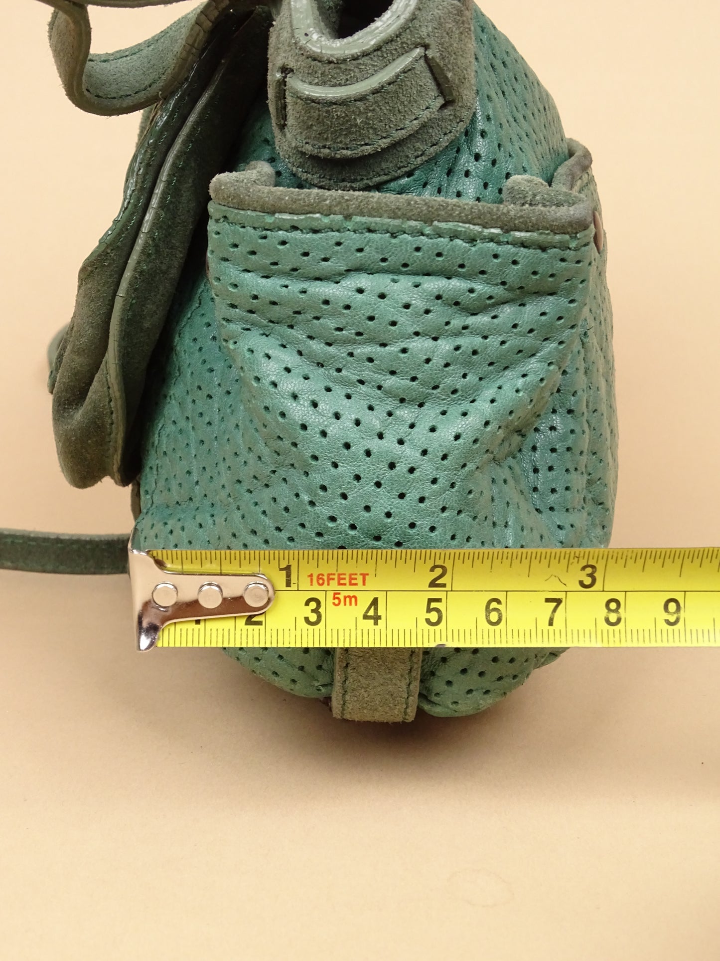 Sac Jérôme Dreyfuss Twee Mini Vert Foncé Cuir