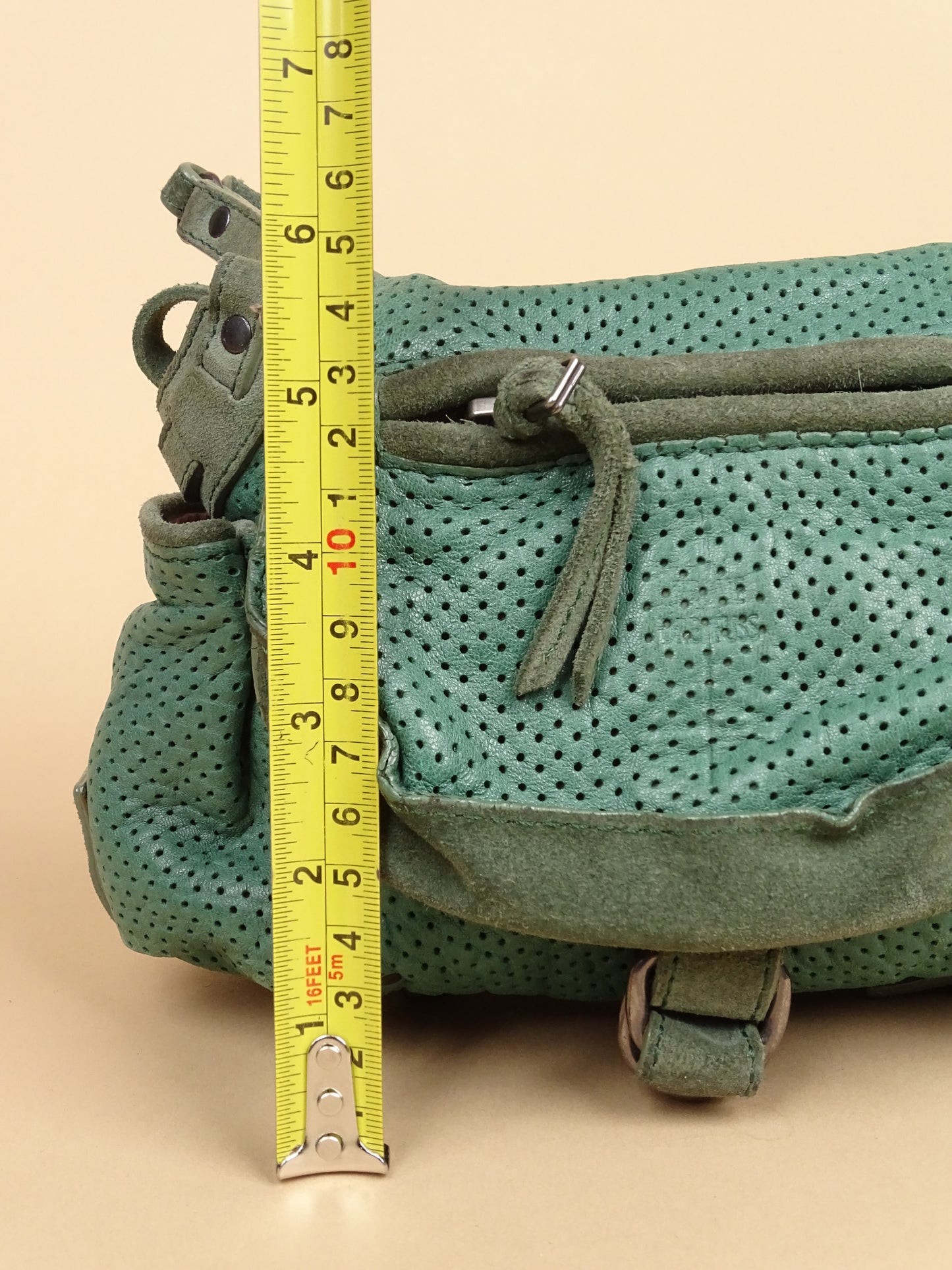 Sac Jérôme Dreyfuss Twee Mini Vert Foncé Cuir