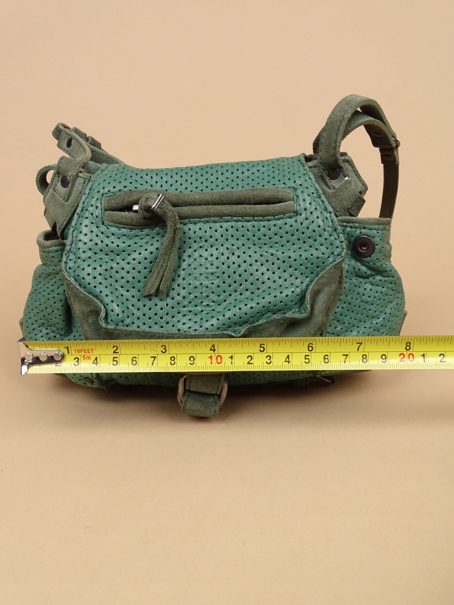 Sac Jérôme Dreyfuss Twee Mini Vert Foncé Cuir