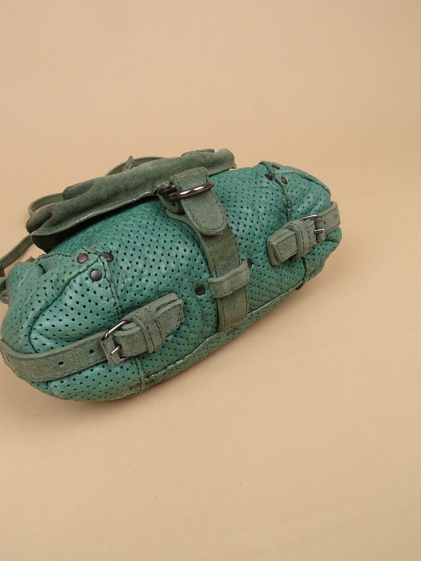 Sac Jérôme Dreyfuss Twee Mini Vert Foncé Cuir