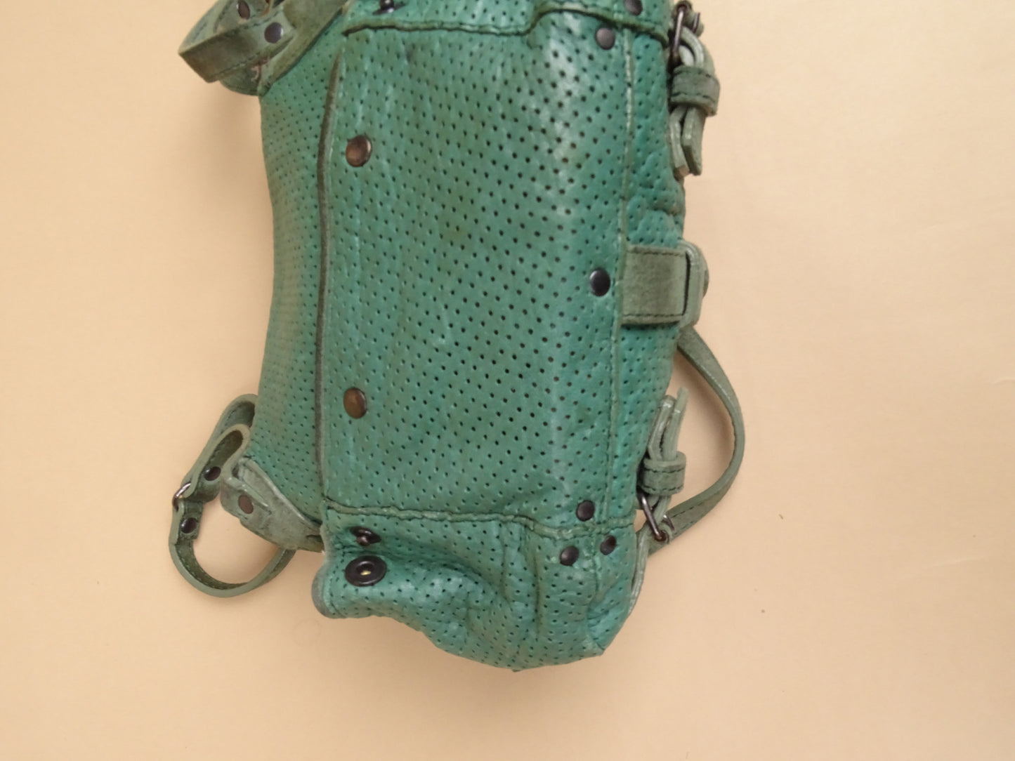 Sac Jérôme Dreyfuss Twee Mini Vert Foncé Cuir