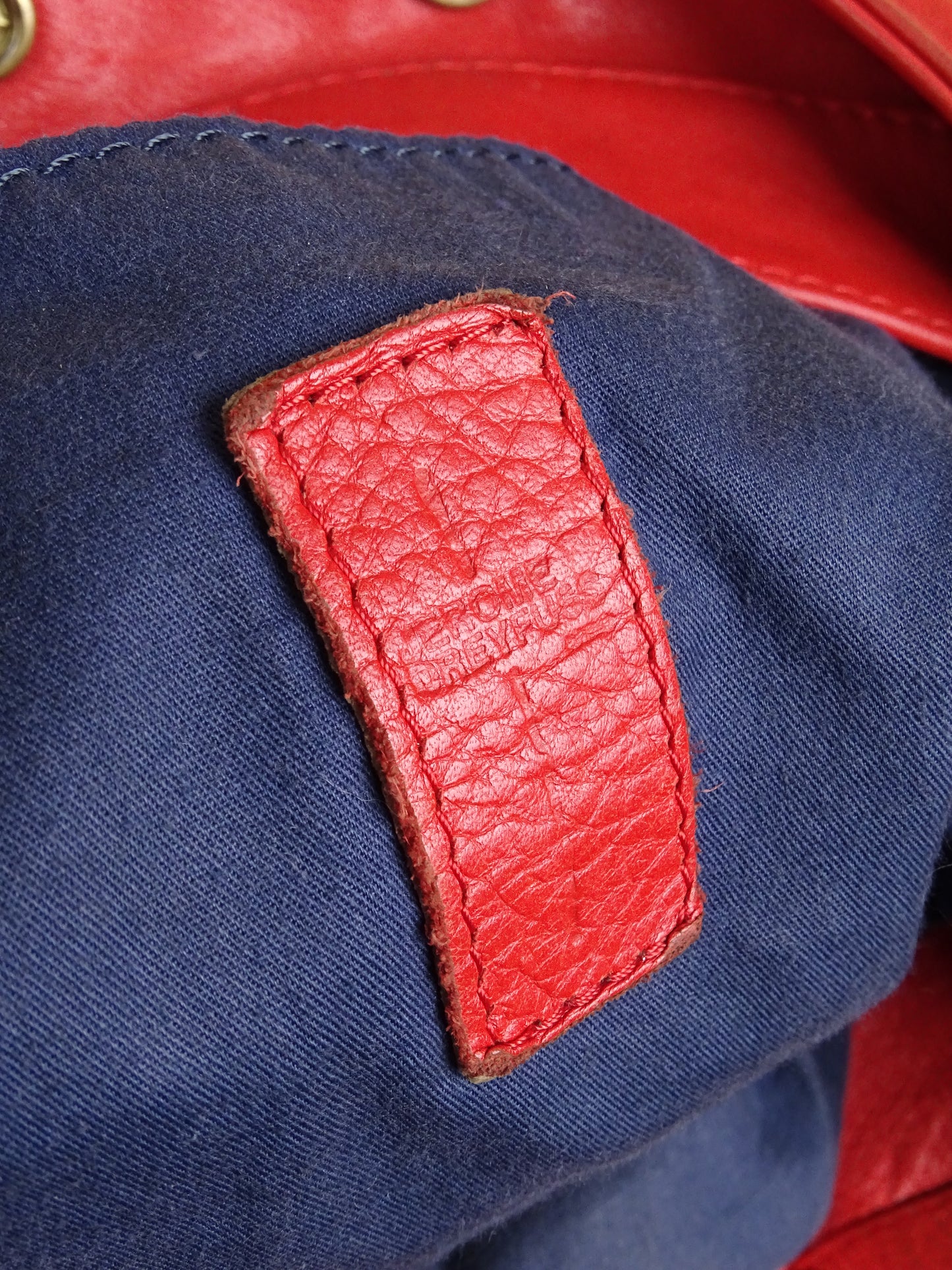 Sac Jérôme Dreyfuss Billy Rouge Corail Cuir