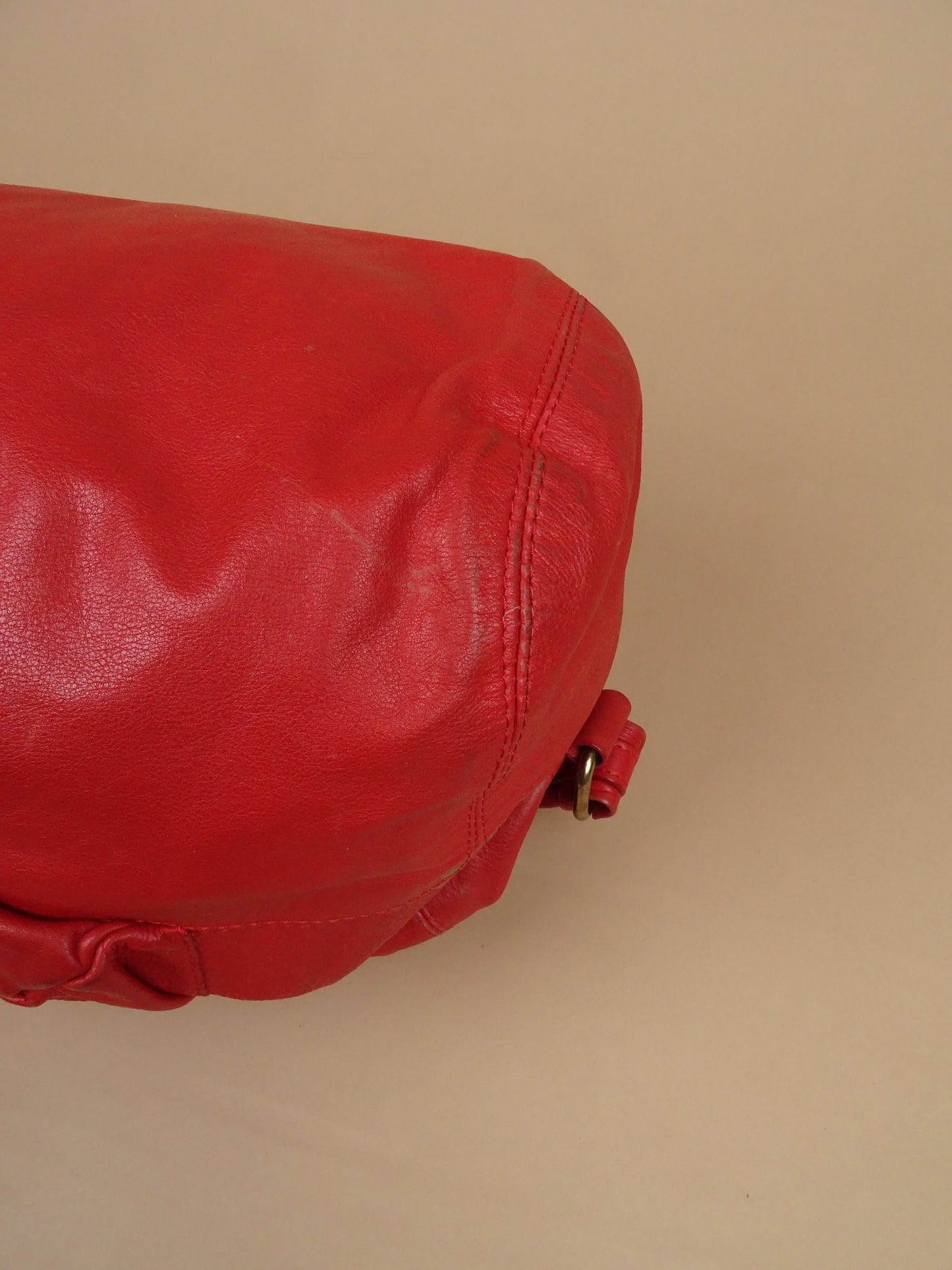 Sac Jérôme Dreyfuss Billy Rouge Corail Cuir