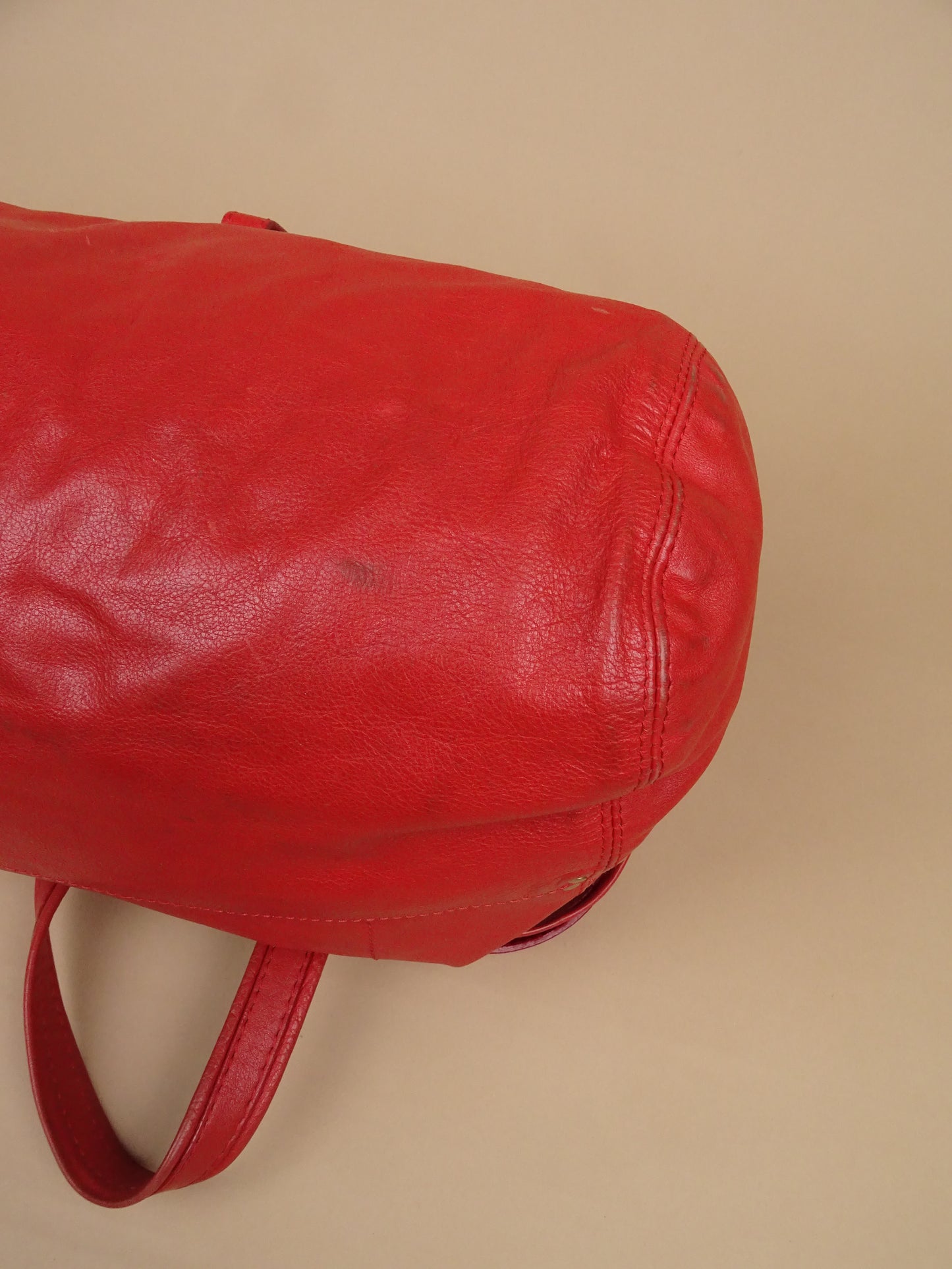 Sac Jérôme Dreyfuss Billy Rouge Corail Cuir