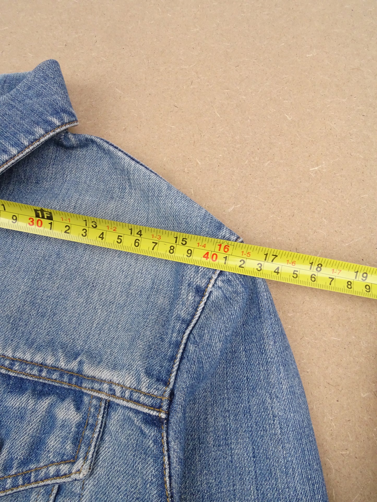 Veste Burberry En Jean Cropped S Femme Bleu