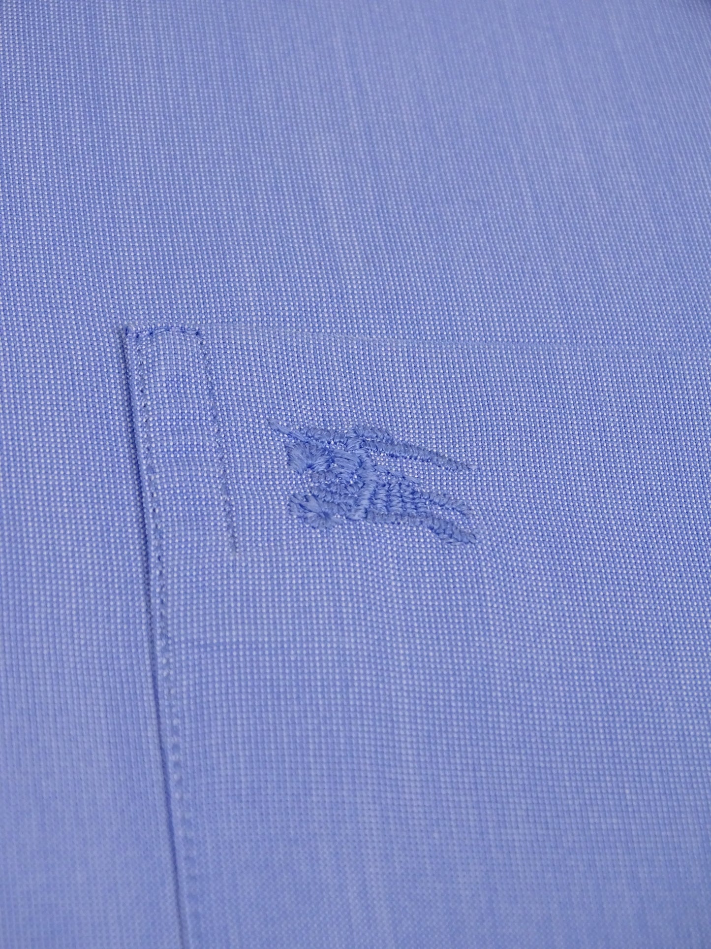 Chemise Burberry Bleue Logo Brodé L Homme