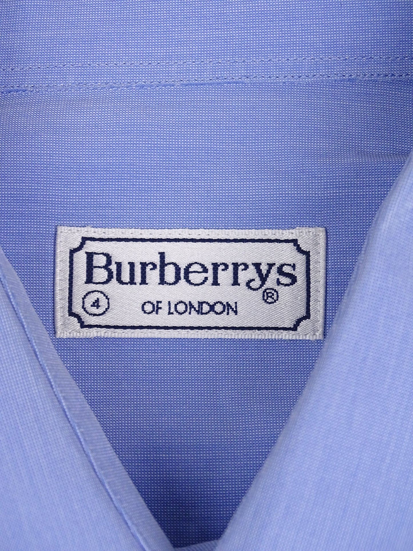 Chemise Burberry Bleue Logo Brodé L Homme