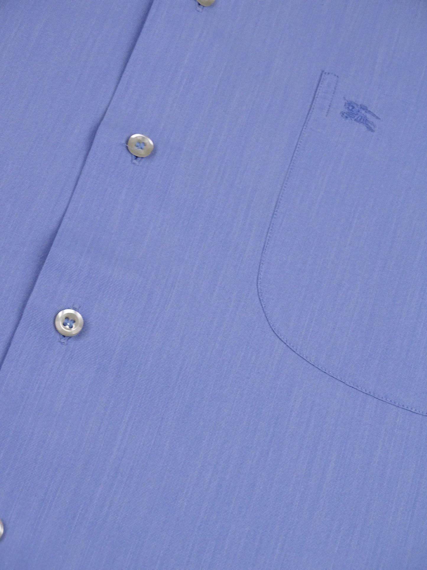 Chemise Burberry Bleue Logo Brodé L Homme