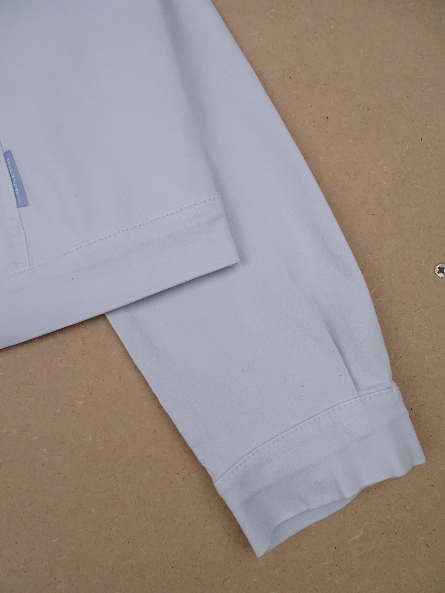 Veste Burberry Coton Bleu Clair M Femme