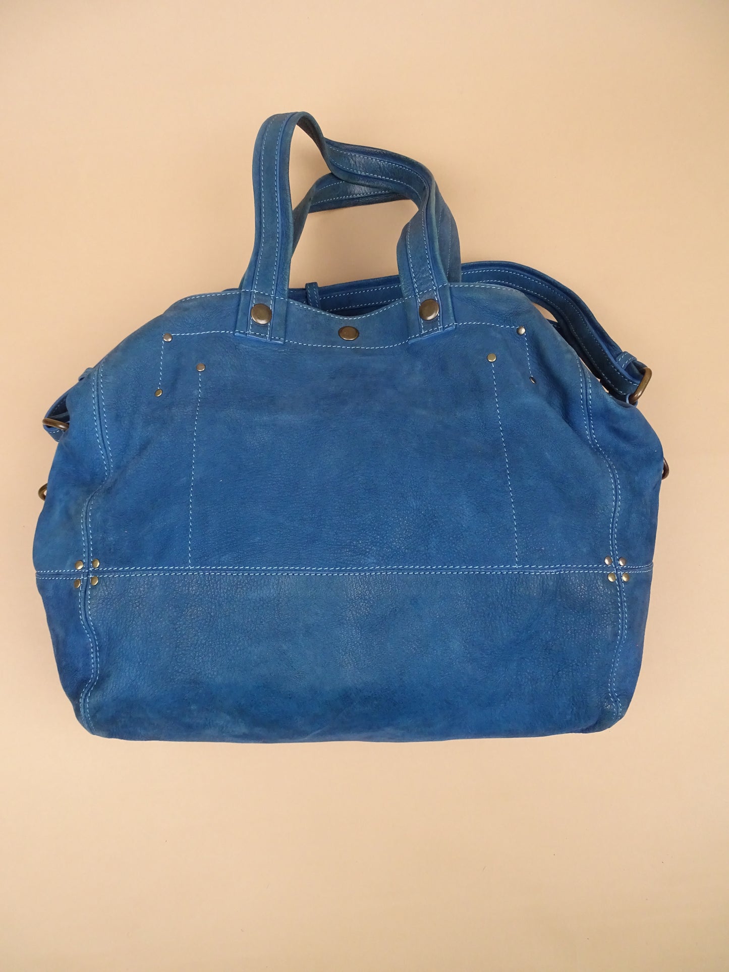 Sac Jérôme Dreyfuss "Billy" M Bleu Cuir Doux