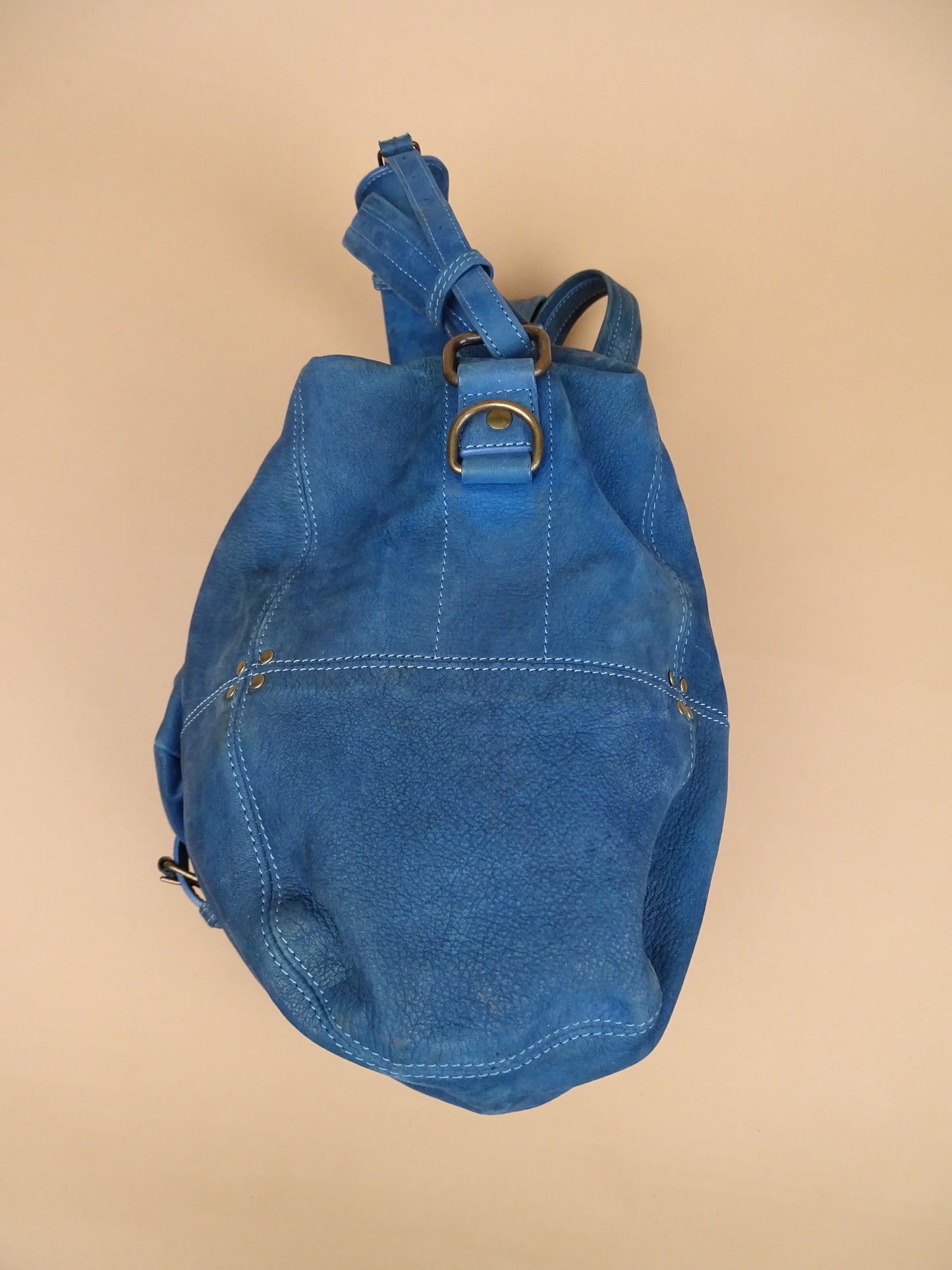 Sac Jérôme Dreyfuss "Billy" M Bleu Cuir Doux