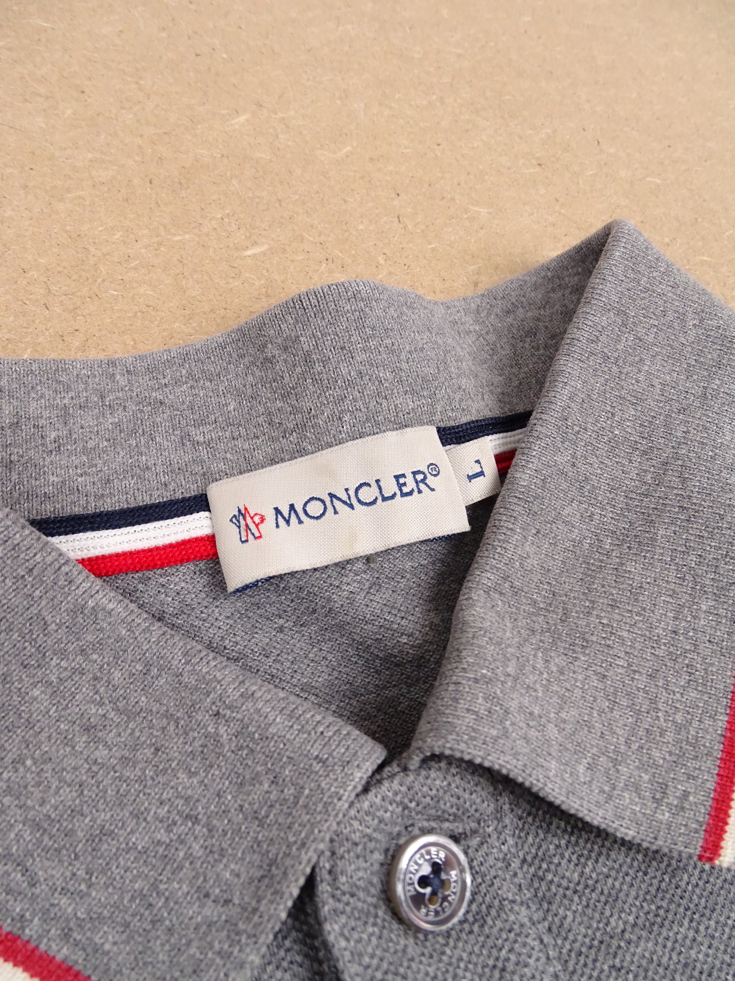 Polo Moncler Gris S Homme