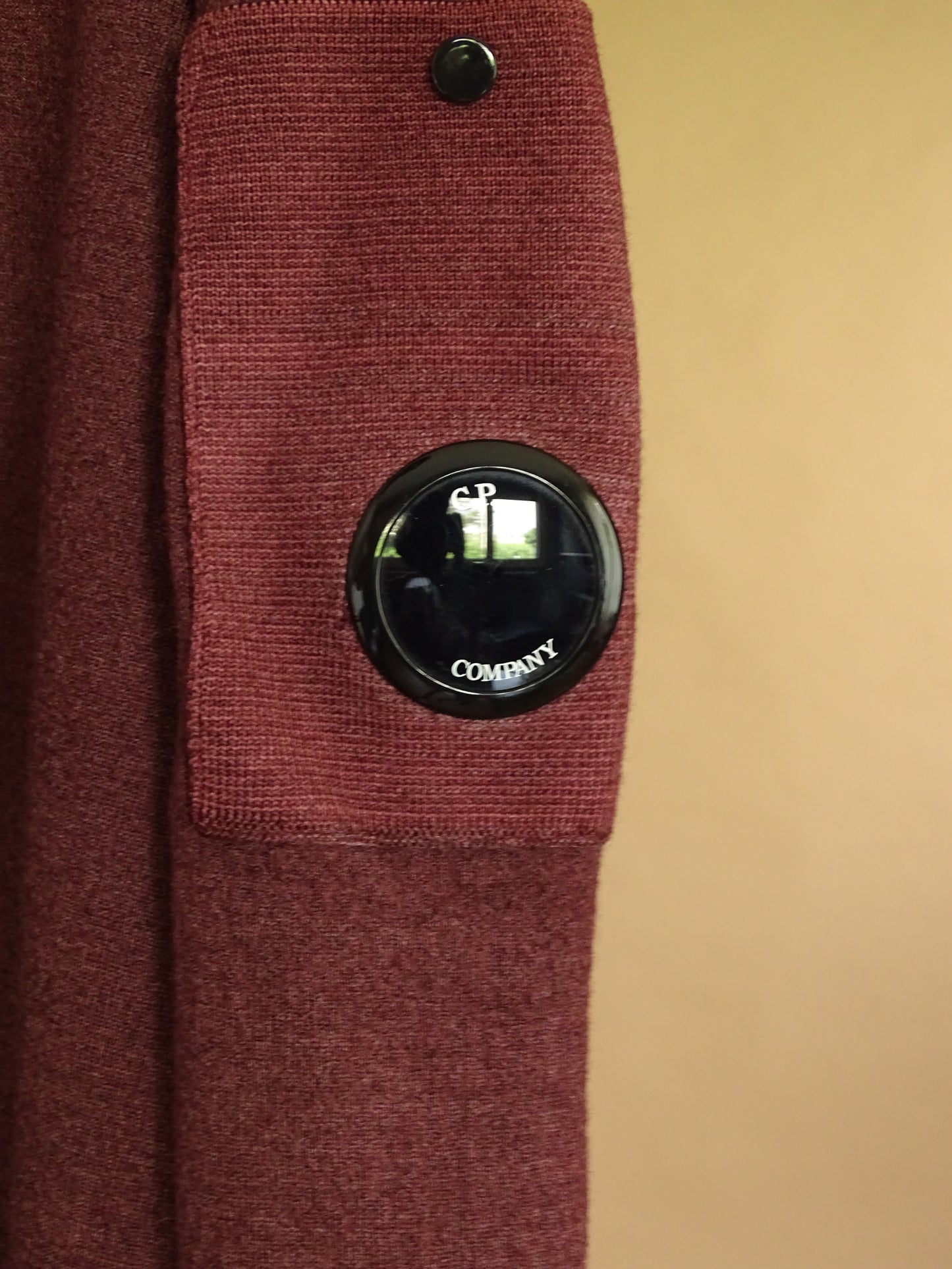 Pull C.P. Company Merino Bordeaux Laine XS Homme