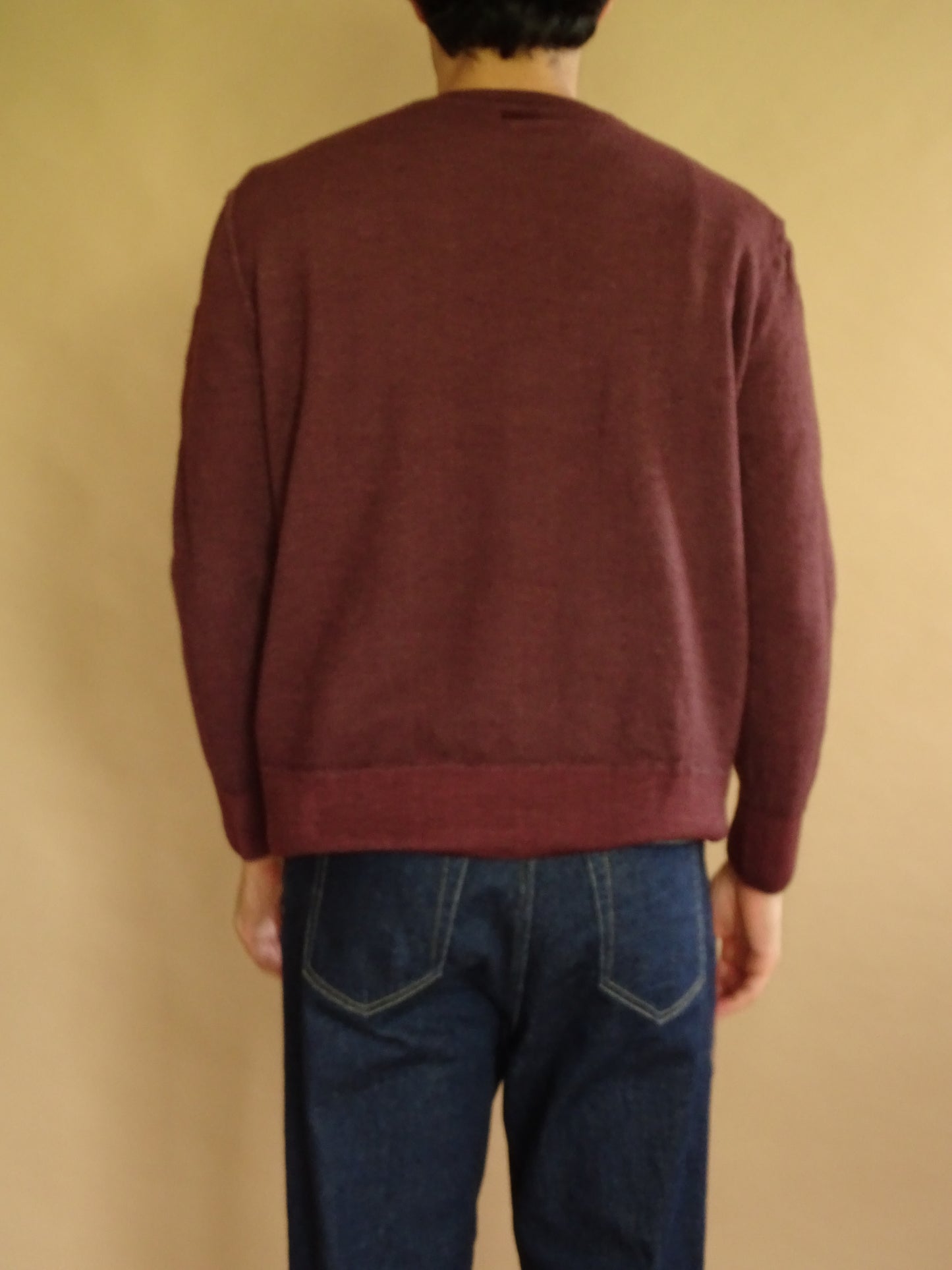 Pull C.P. Company Merino Bordeaux Laine XS Homme
