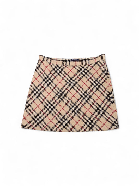 Jupe Burberry Novacheck Tartan Beige S Femme