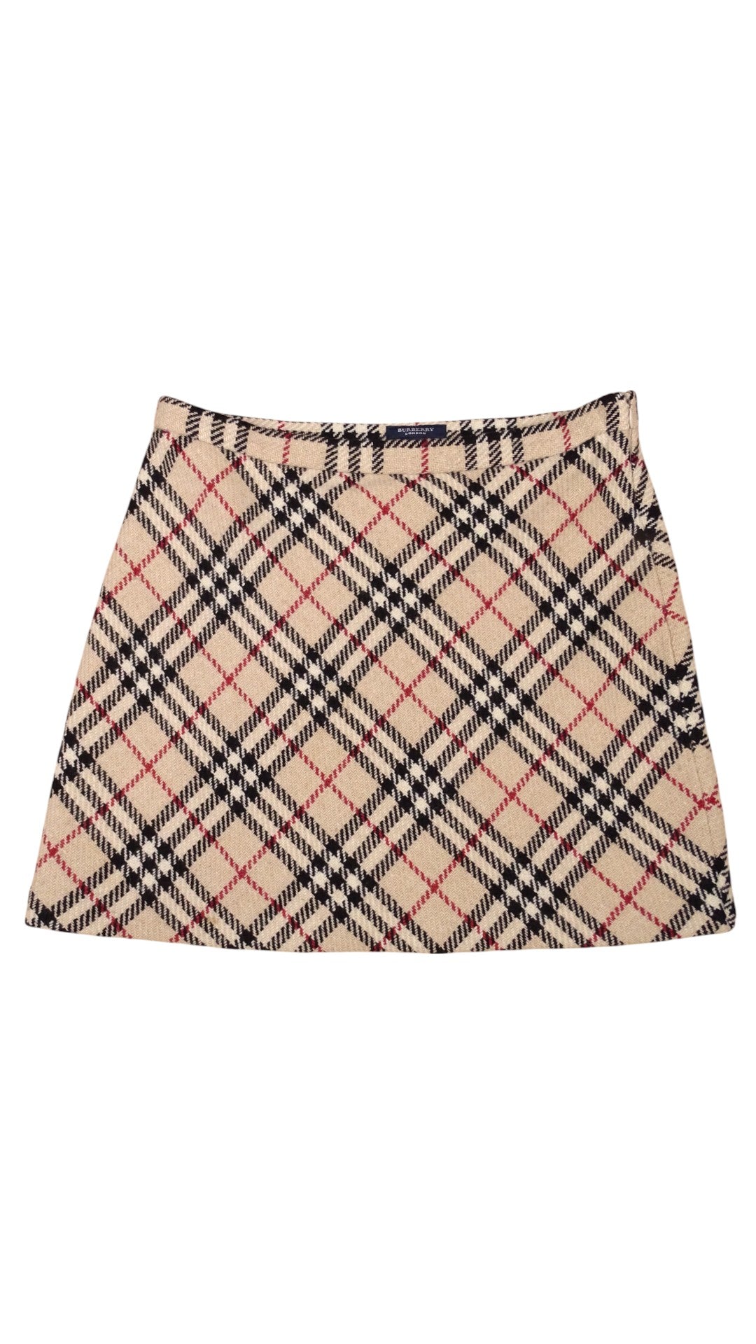 Jupe Burberry Novacheck Tartan Beige S Femme