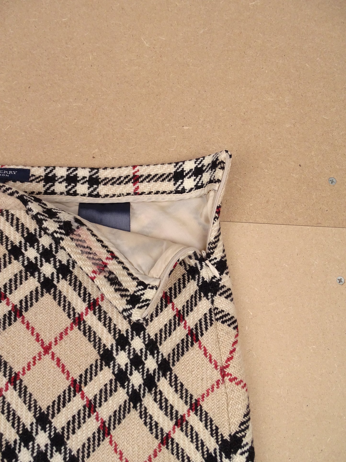 Jupe Burberry Novacheck Tartan Beige S Femme