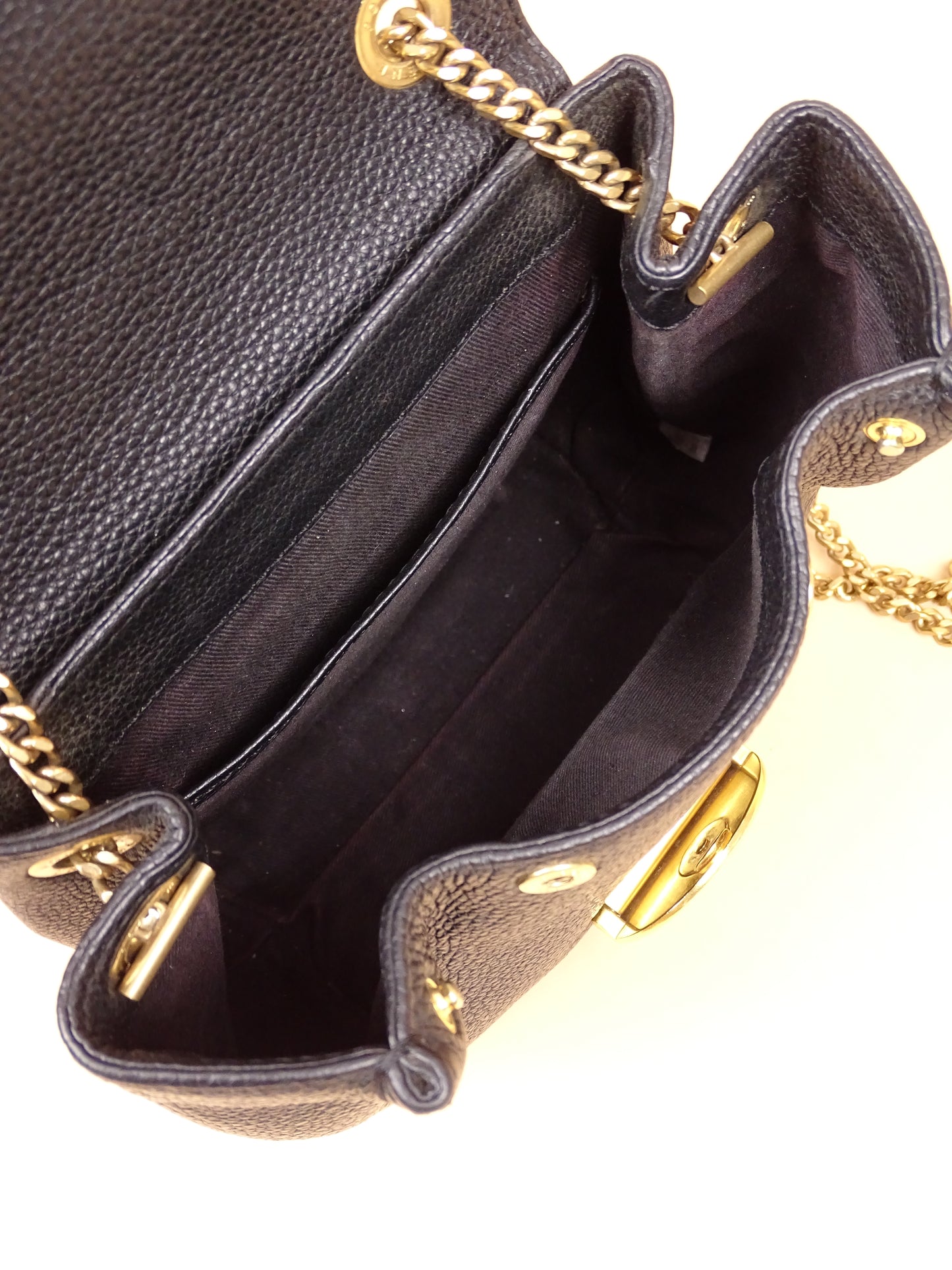 Sac Polène Numéro 1 Mini Noir Cuir Daim Bandoulière