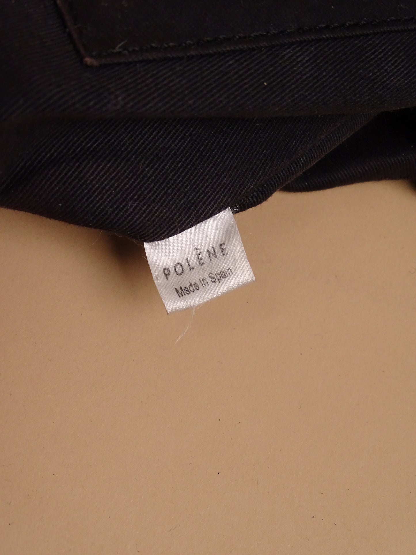 Sac Polène Numéro 1 Mini Noir Cuir Daim Bandoulière