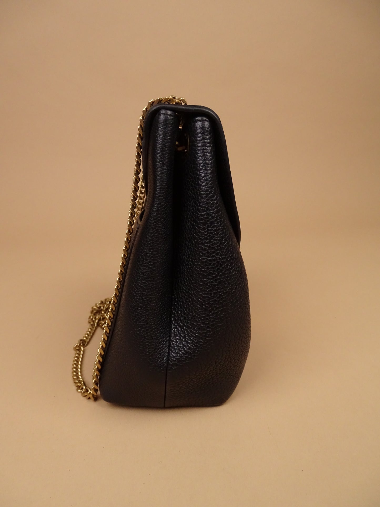 Sac Polène Numéro 1 Mini Noir Cuir Daim Bandoulière