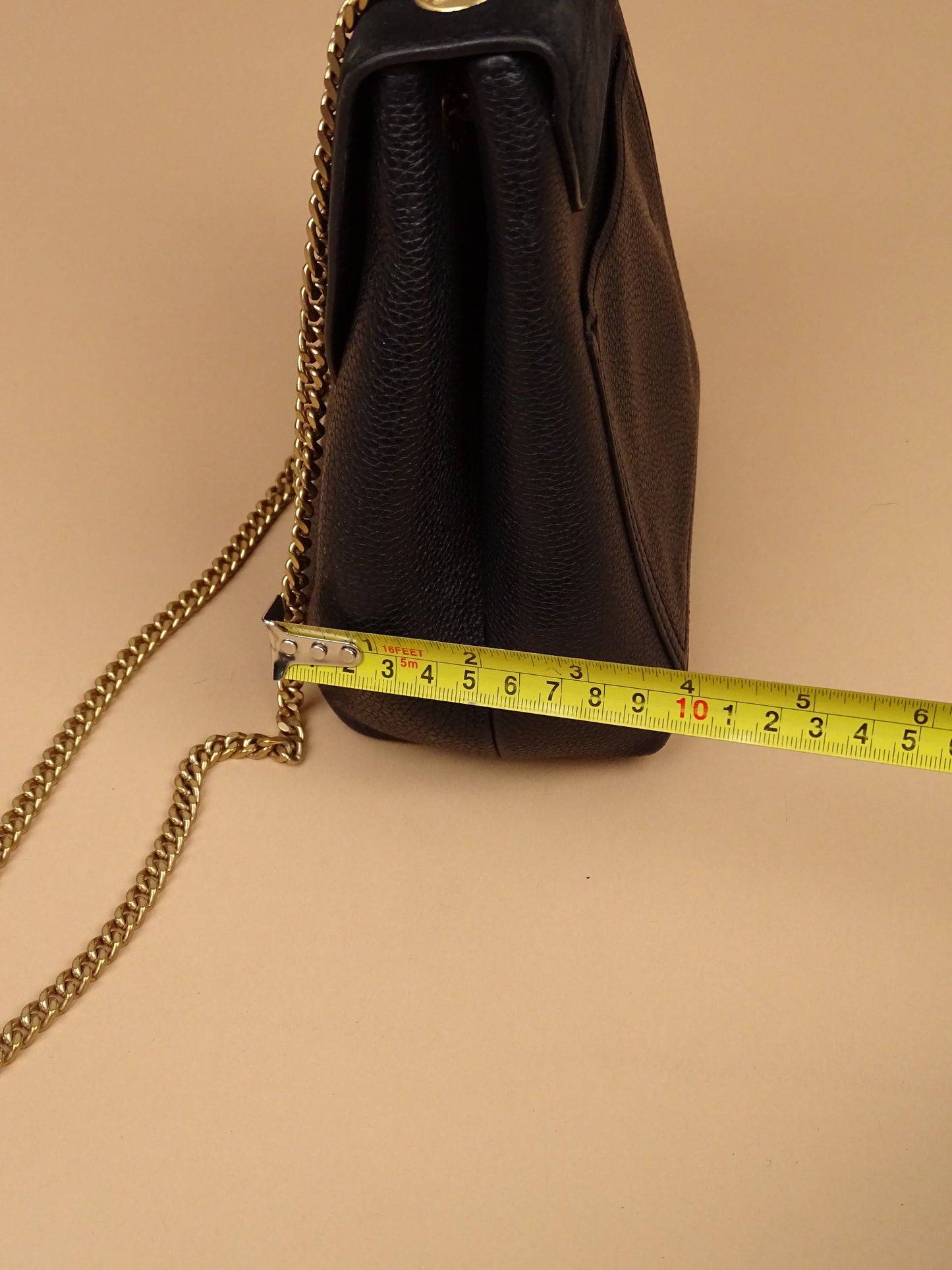 Sac Polène Numéro 1 Mini Noir Cuir Daim Bandoulière