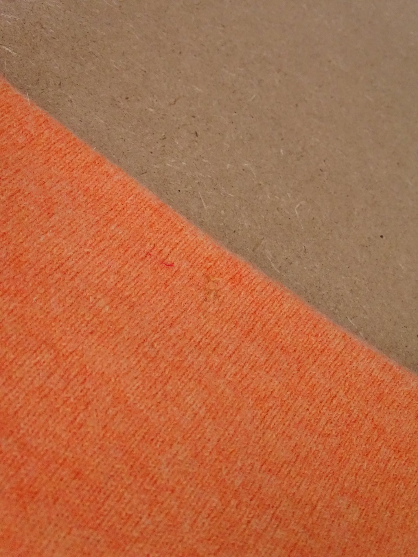 Pull Burberry Orange Col Rond M Homme Laine