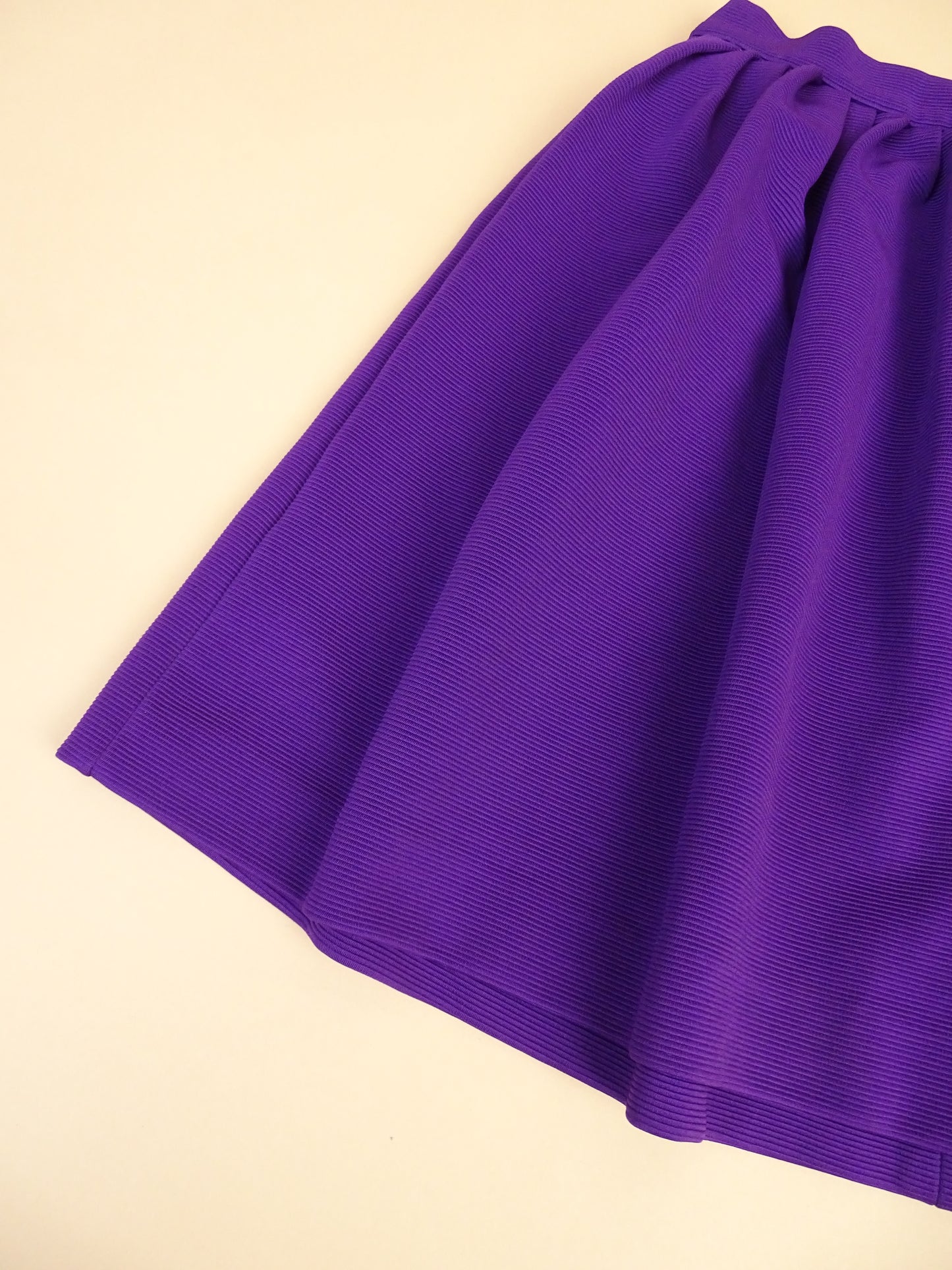 Mini-Jupe Bubble Miu Miu Plissée Violette nylon Coton S Femme