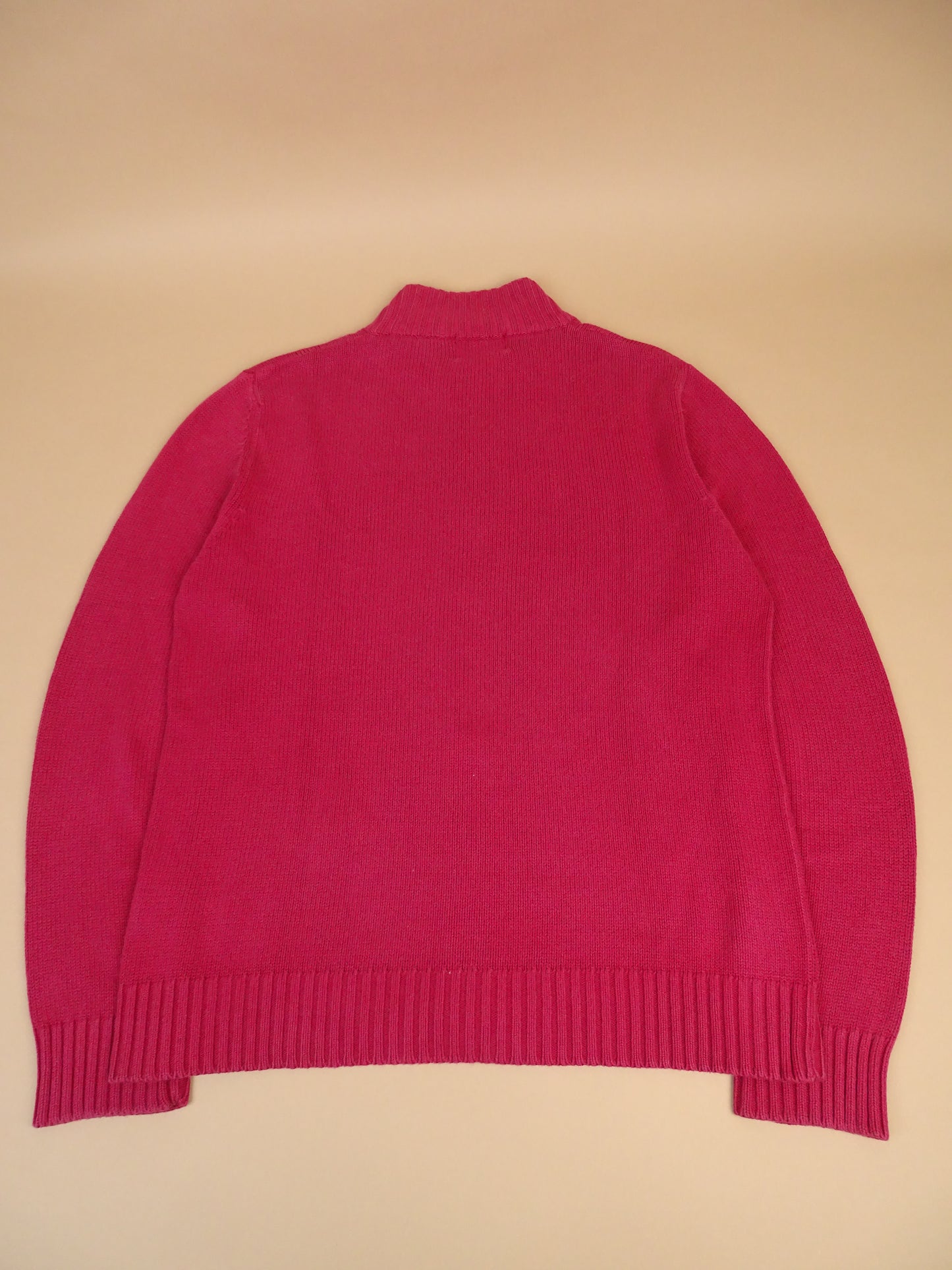 Pull Burberry Zippé Rouge En Taille XL Homme Coton