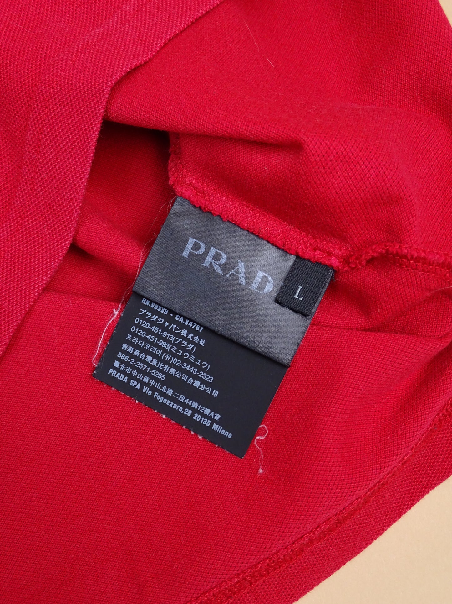 Polo Prada Coton Rouge L Homme