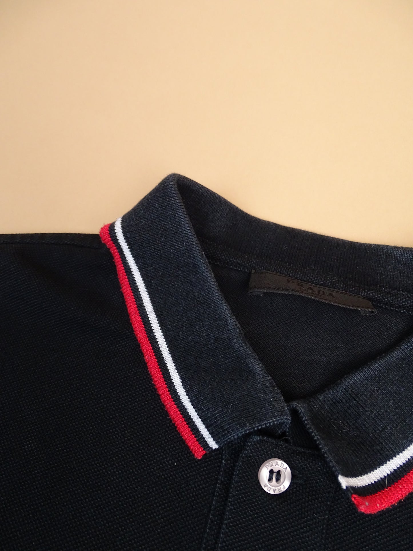 Polo Prada Coton Noir M Homme