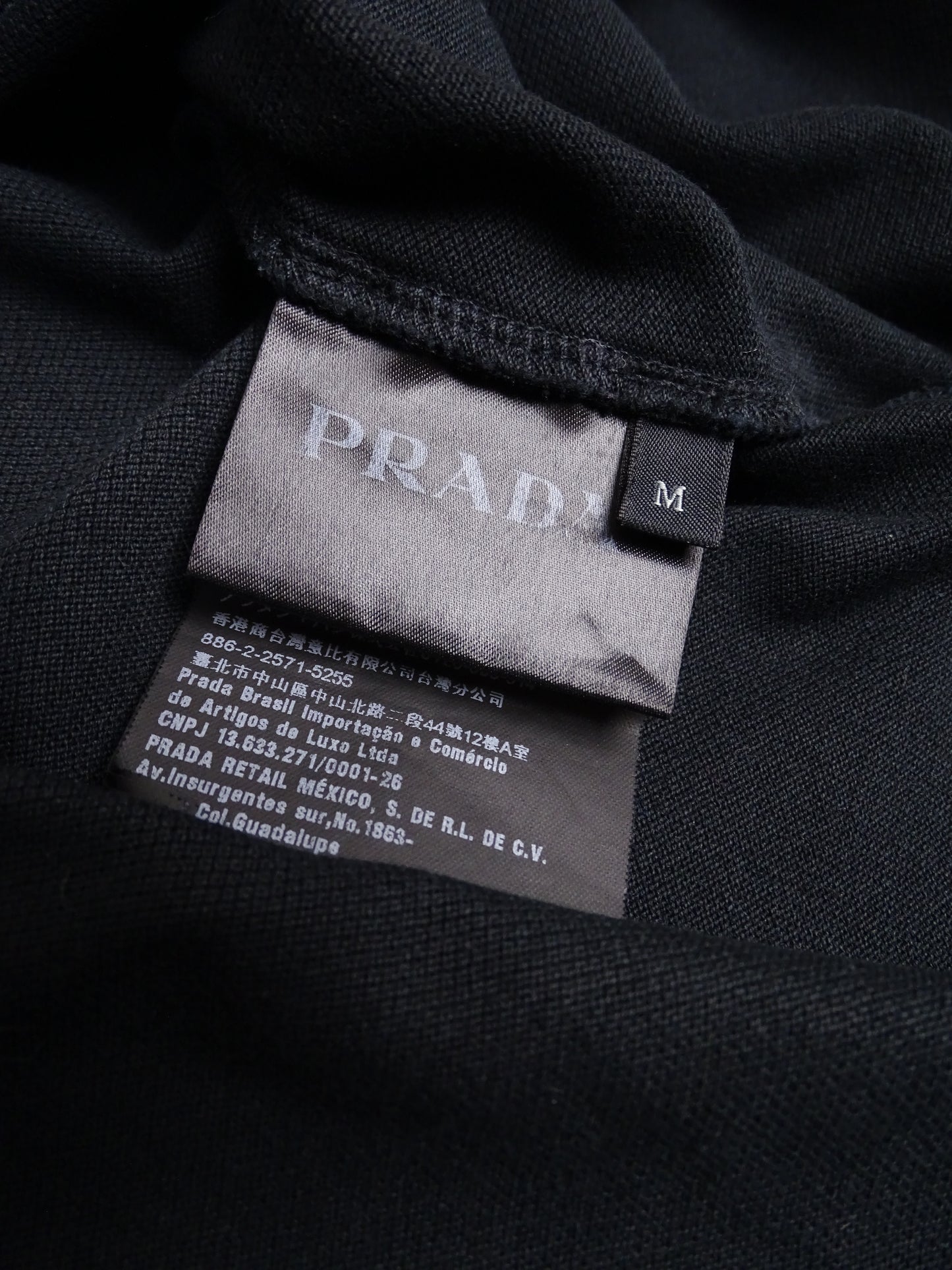 Polo Prada Coton Noir M Homme