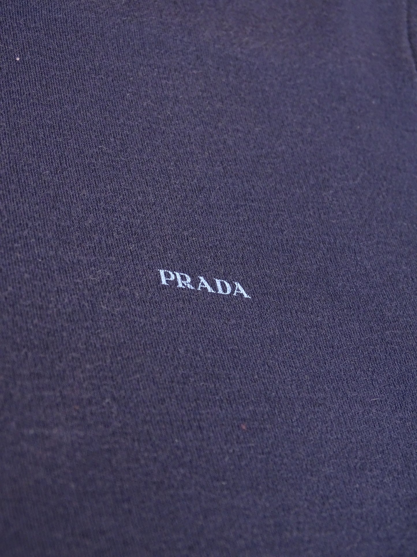 Prada Polo Coton Bleu Marine Col Chemise M Homme