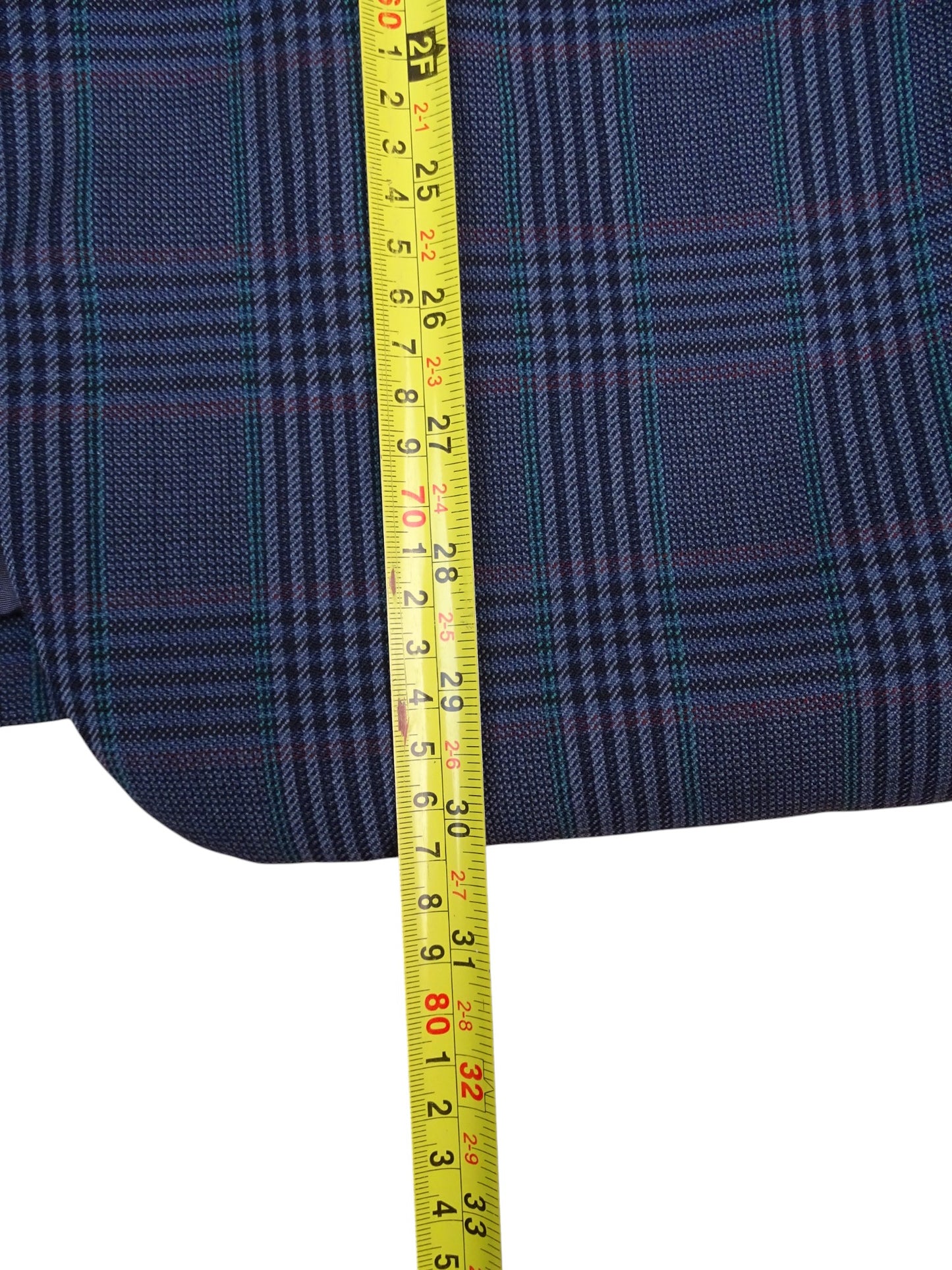 Yves Saint Laurent Veste Blazer Laine Bleu Marine Carreaux L Homme