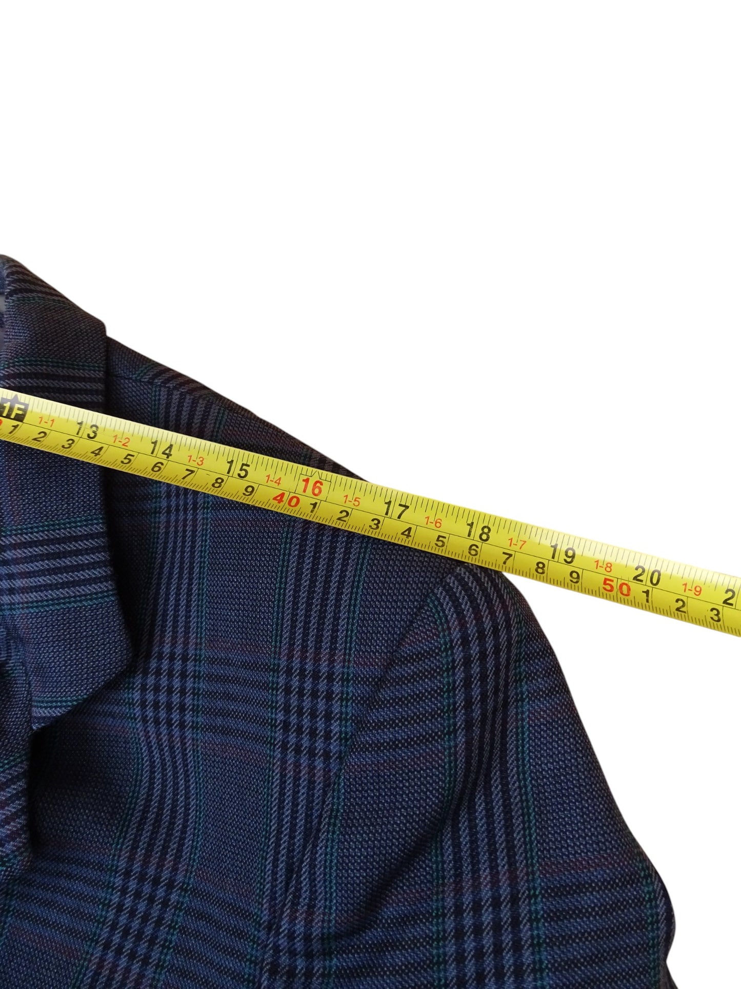 Yves Saint Laurent Veste Blazer Laine Bleu Marine Carreaux L Homme