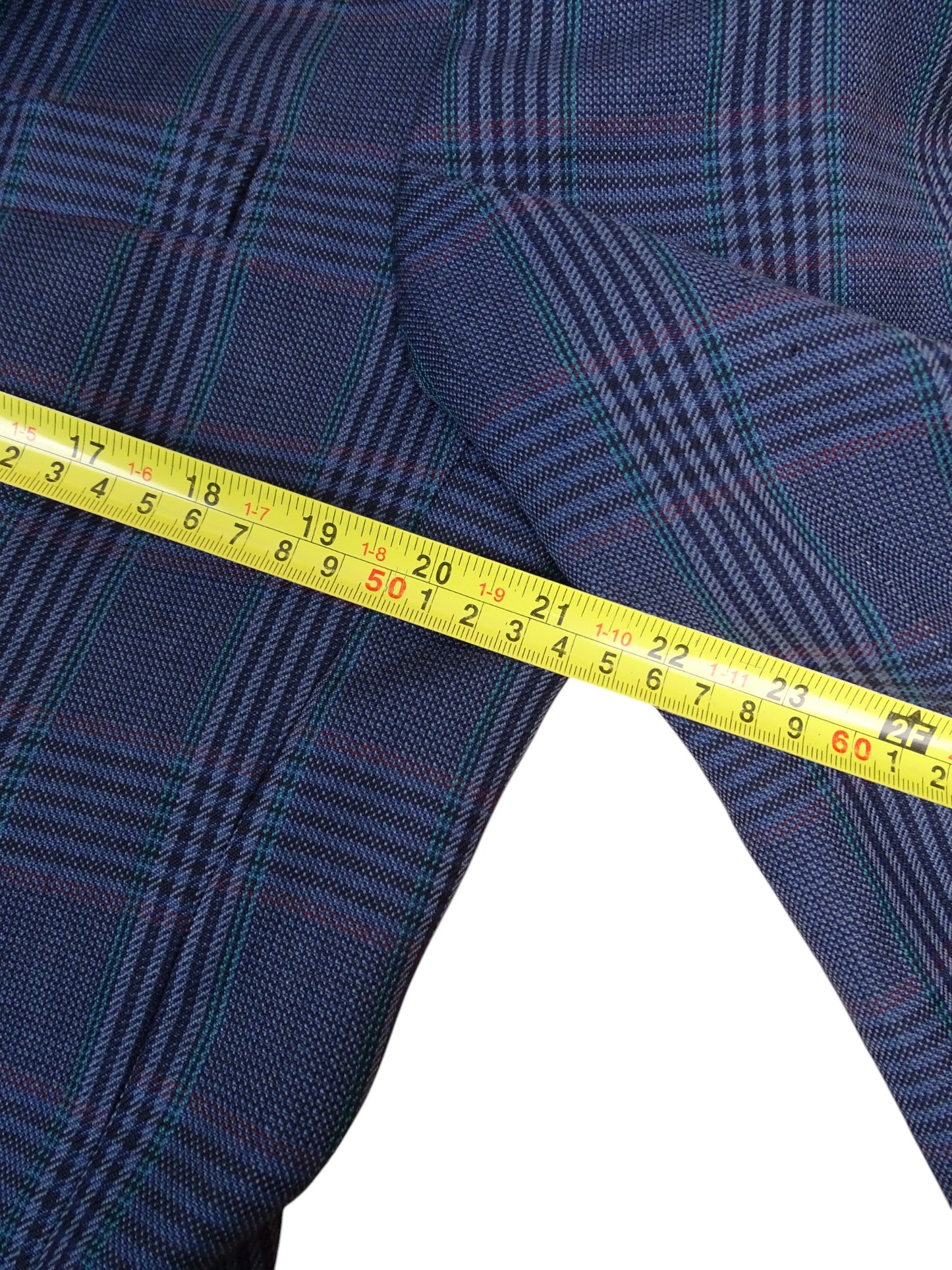 Yves Saint Laurent Veste Blazer Laine Bleu Marine Carreaux L Homme