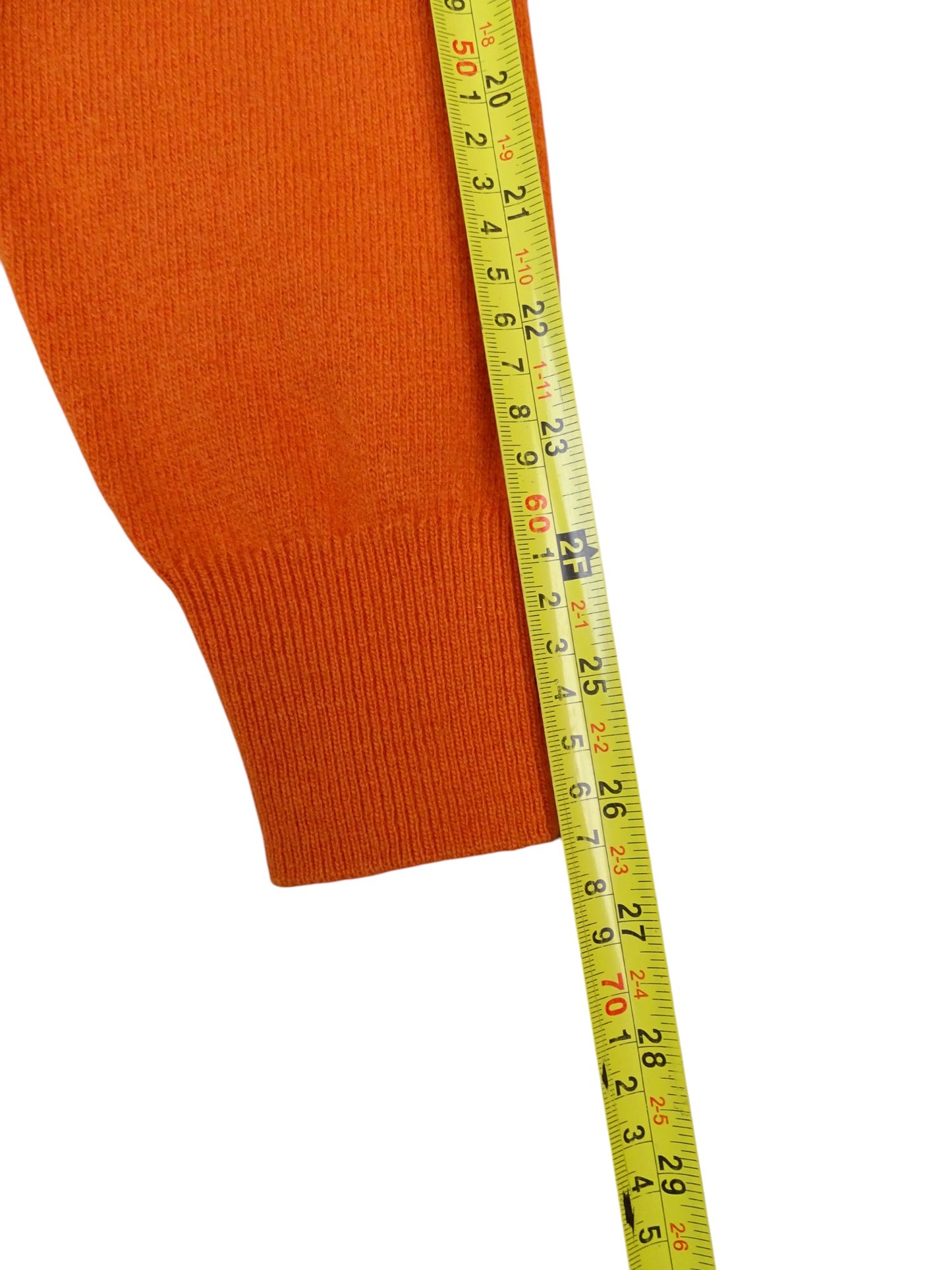 Pull Laine Orange Burberry M Homme 100% Laine