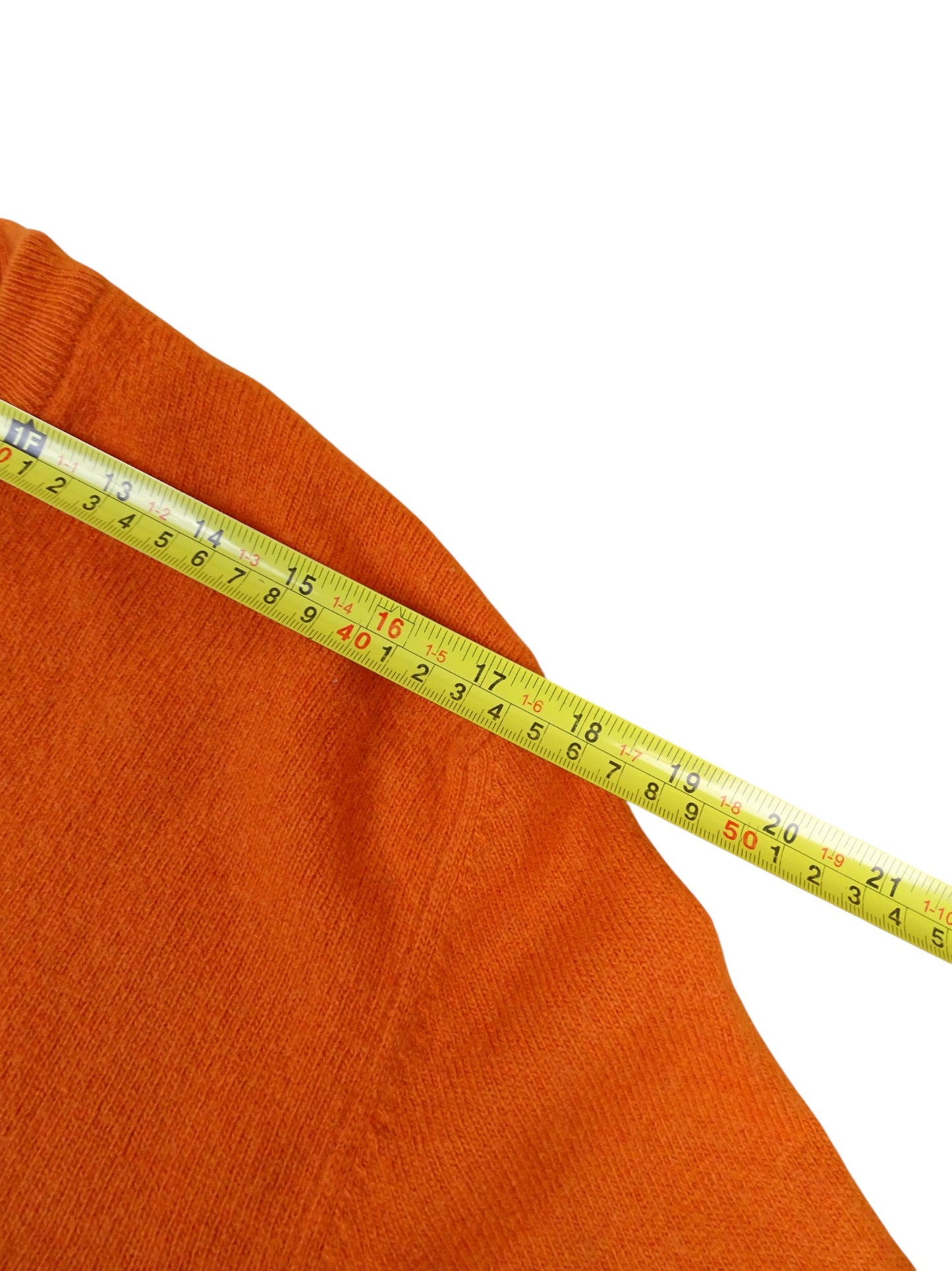 Pull Laine Orange Burberry M Homme 100% Laine