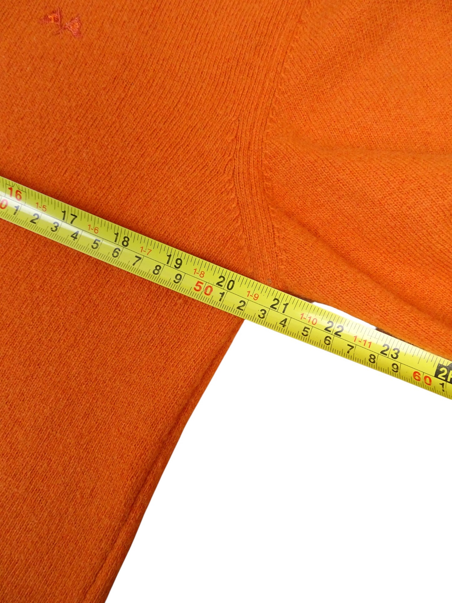Pull Laine Orange Burberry M Homme 100% Laine
